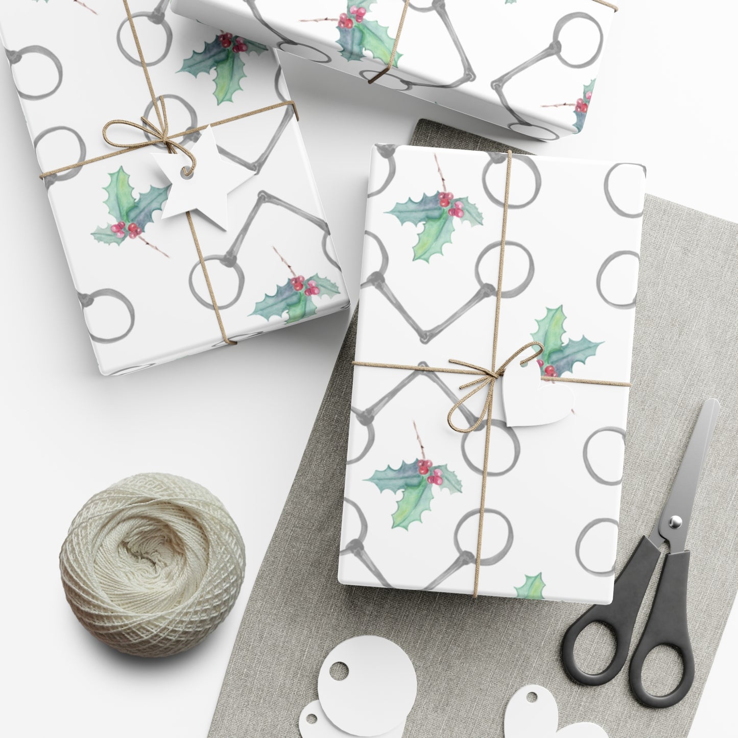 Bits and Holly Gift Wrap Papers