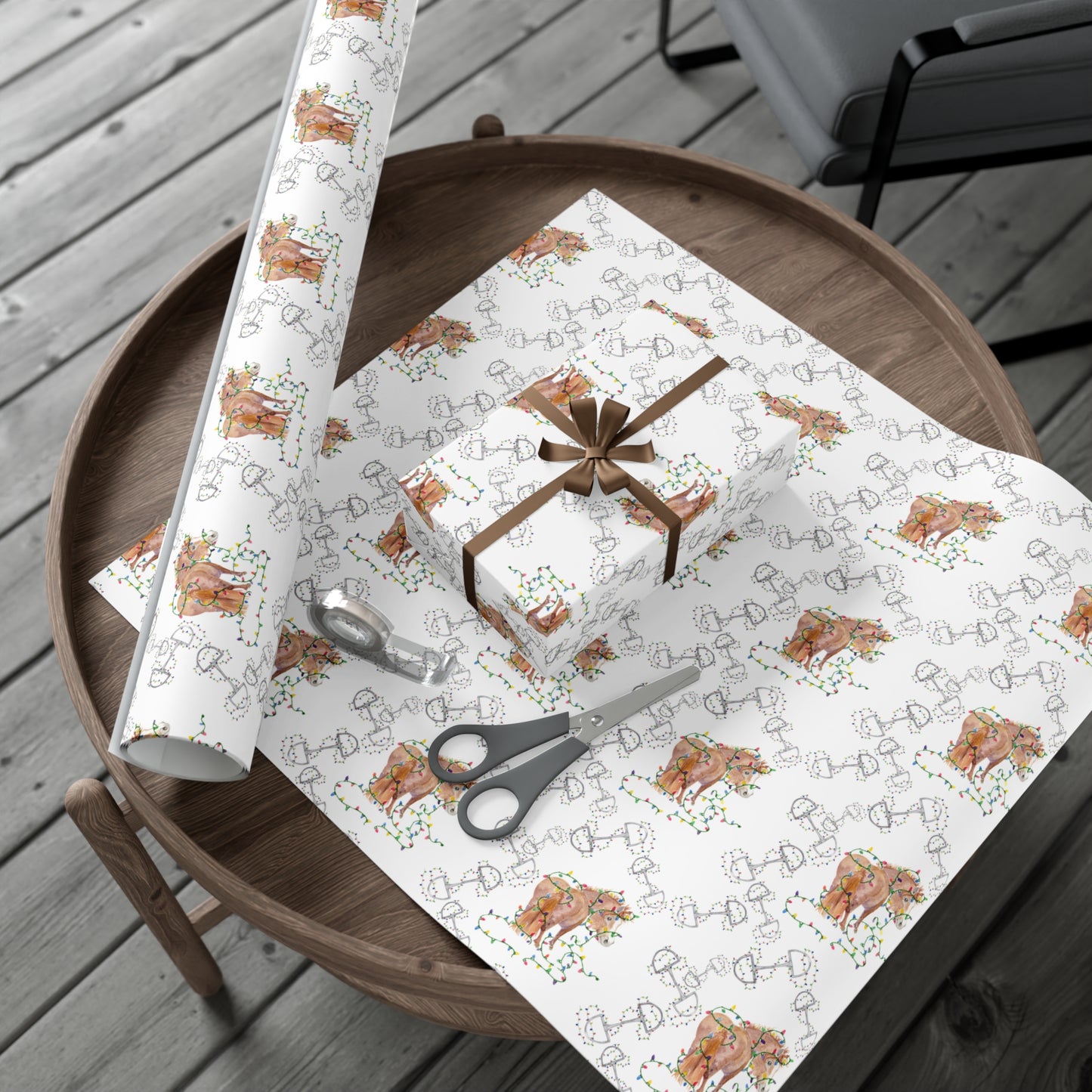Adorable Holiday Helper Gift Wrap Papers