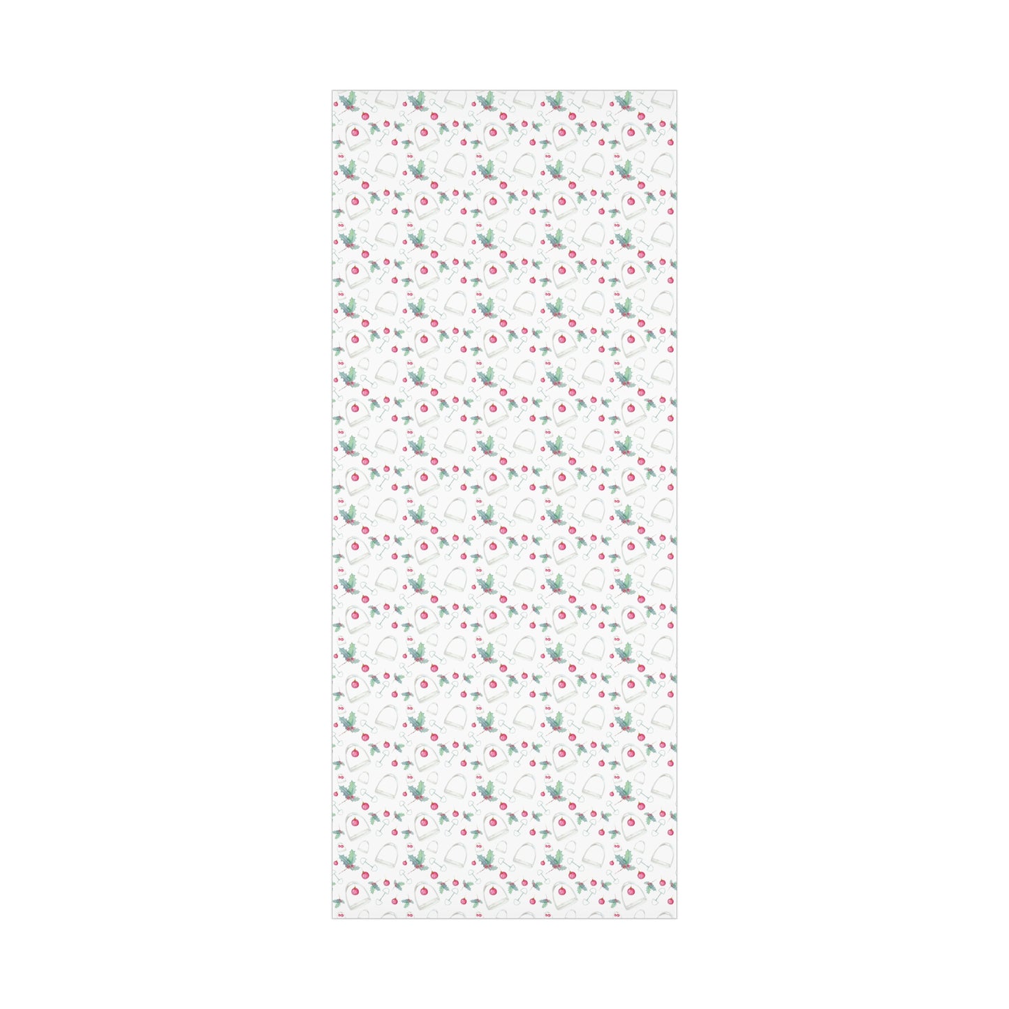 Holiday Stirrups and holly Gift Wrap Papers