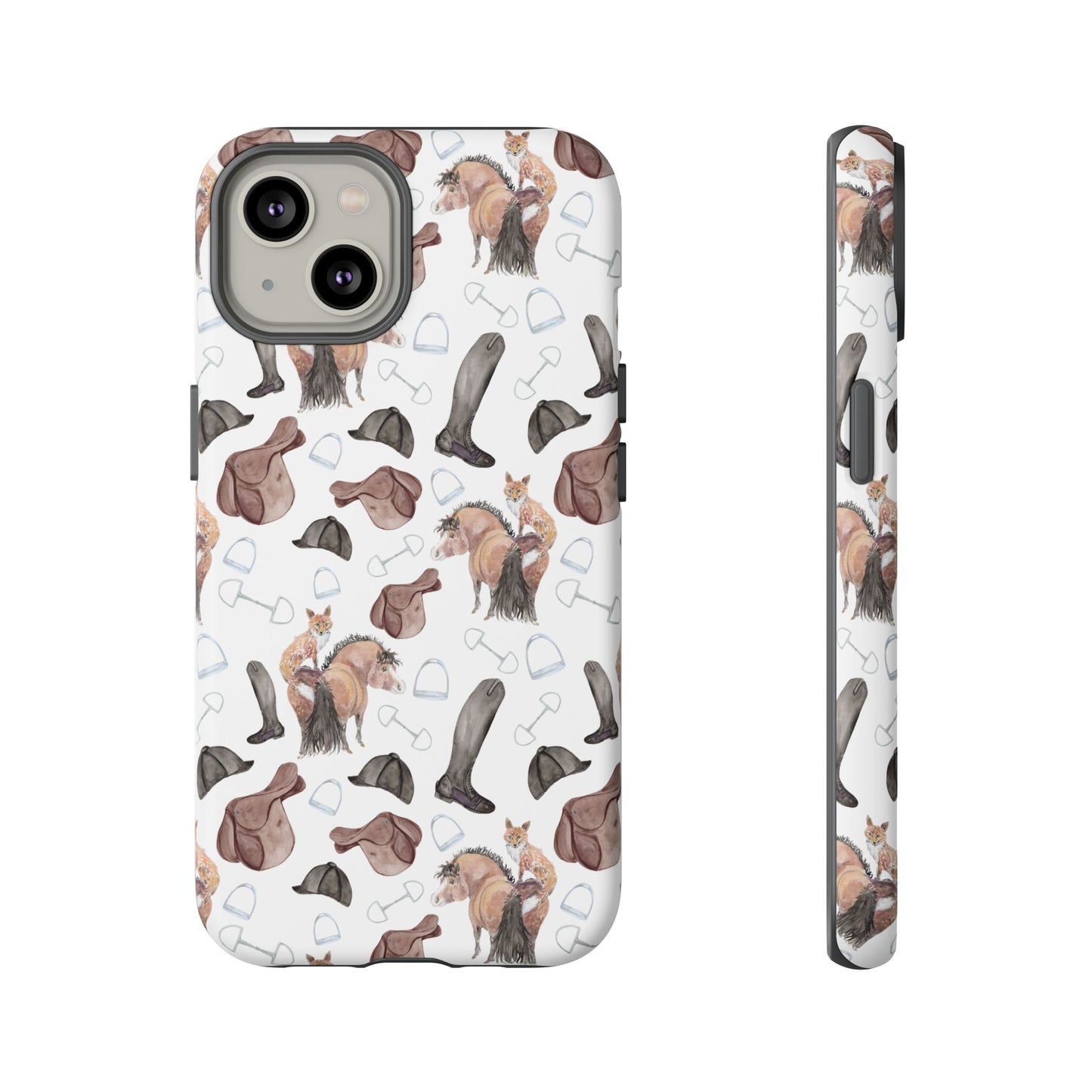 Adorable Little Pony and Fox Print Tough Phone Case