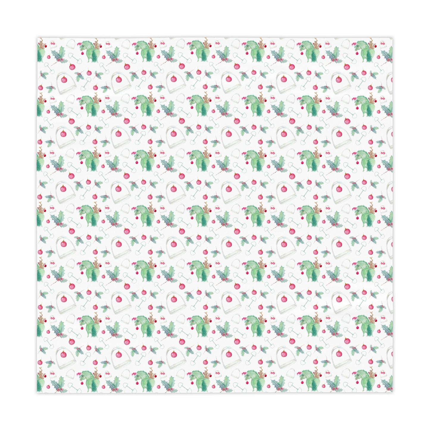 Adorable little Grinchy pony and Friend Tablecloth