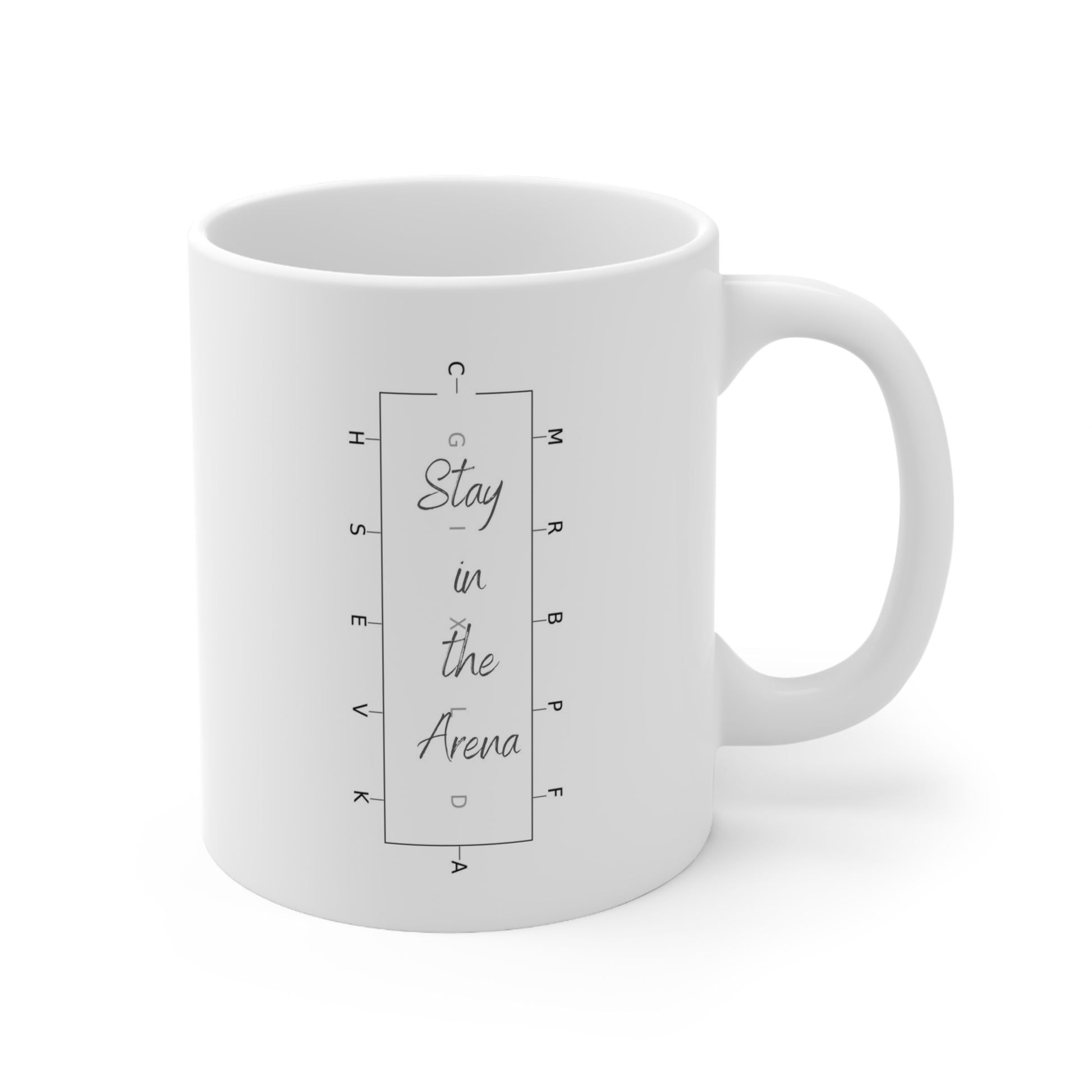 Stay in the Arena Ceramic Mug 11oz - SonaEquestrian