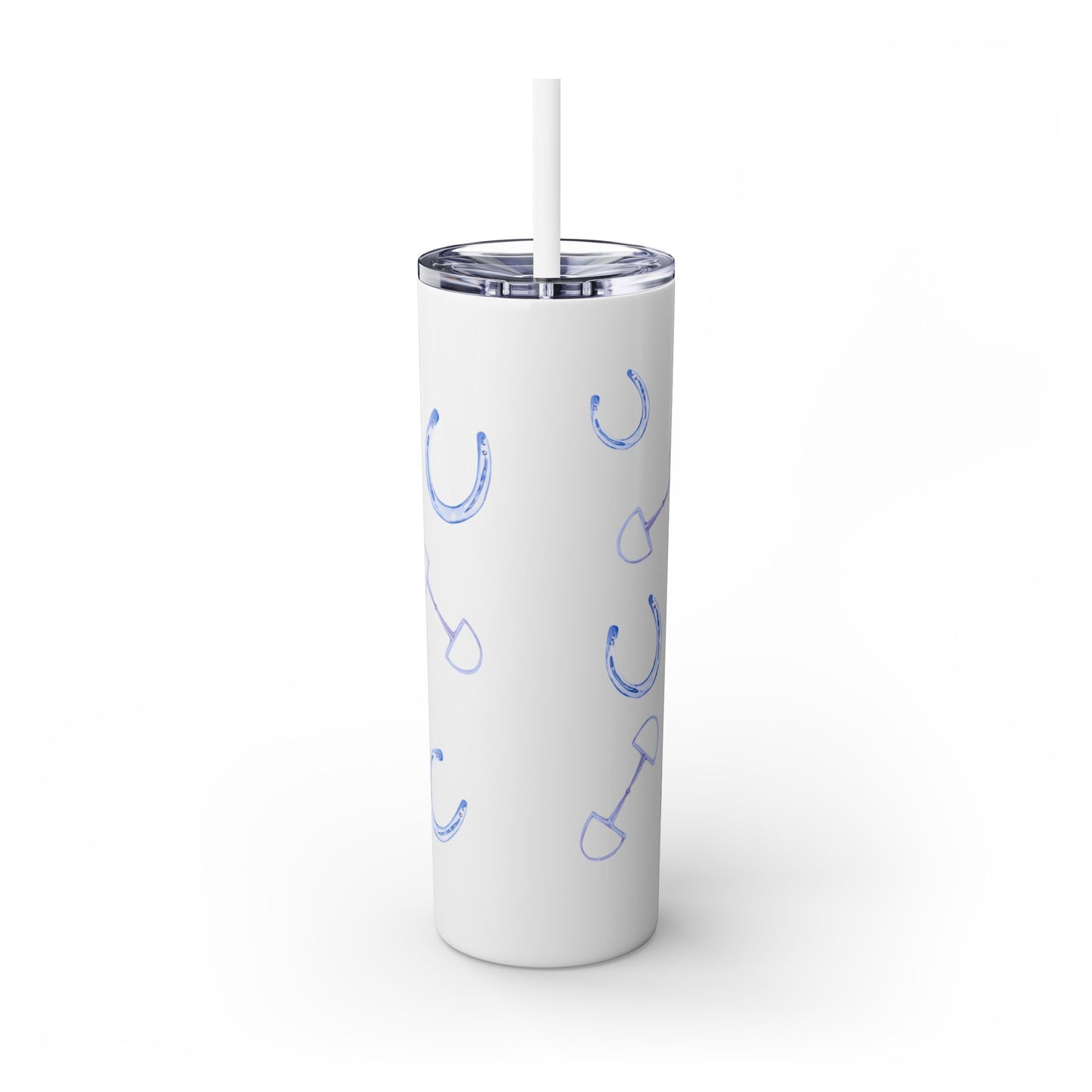 Adorable Little Punk Rock Pony Skinny Tumbler with Straw, 20oz