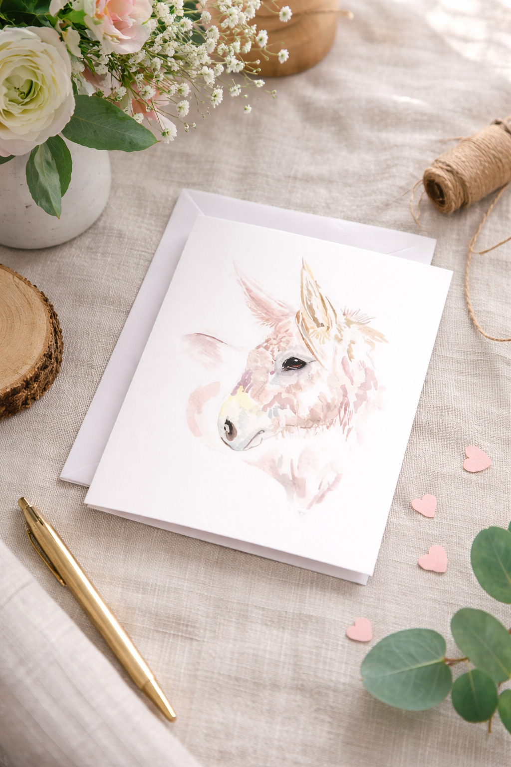 Expressive - Donkey Greeting Cards (Set of 10)
