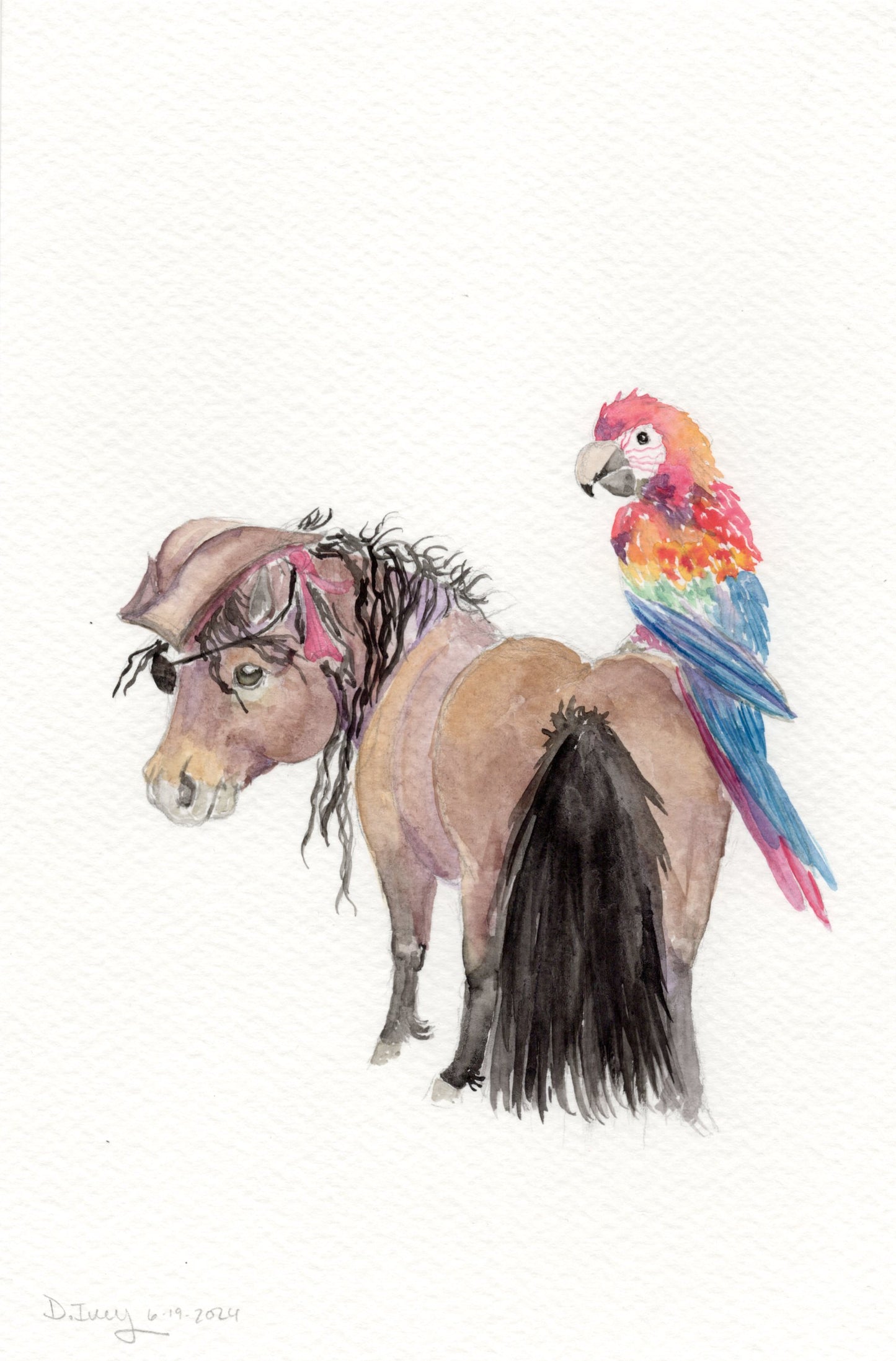 Adorable Little pirate - Giclee Fine Art Prints