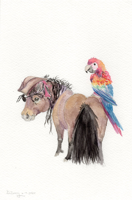 Adorable Little pirate  - Giclee Fine Art Prints