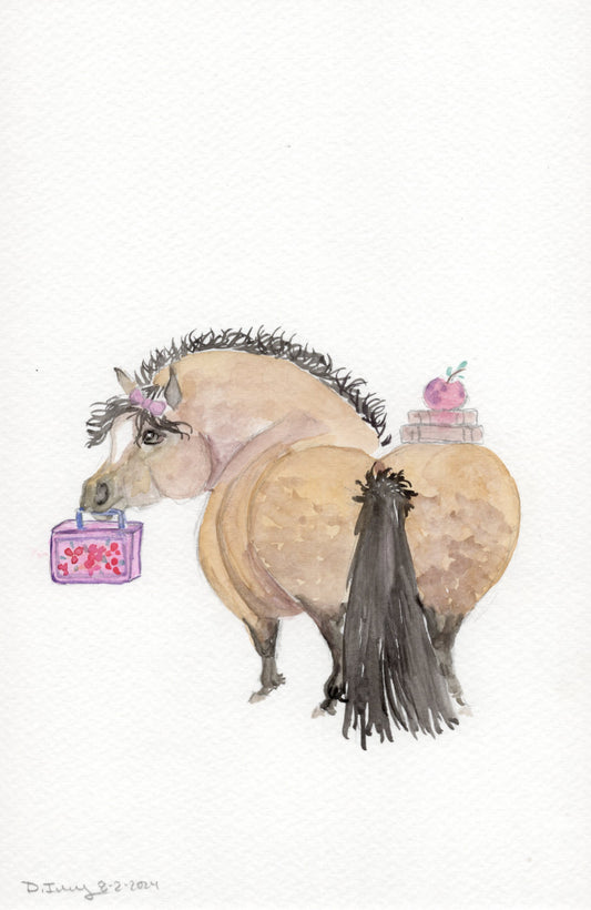 Adorable Little back to school    - Giclee Fine Art Prints