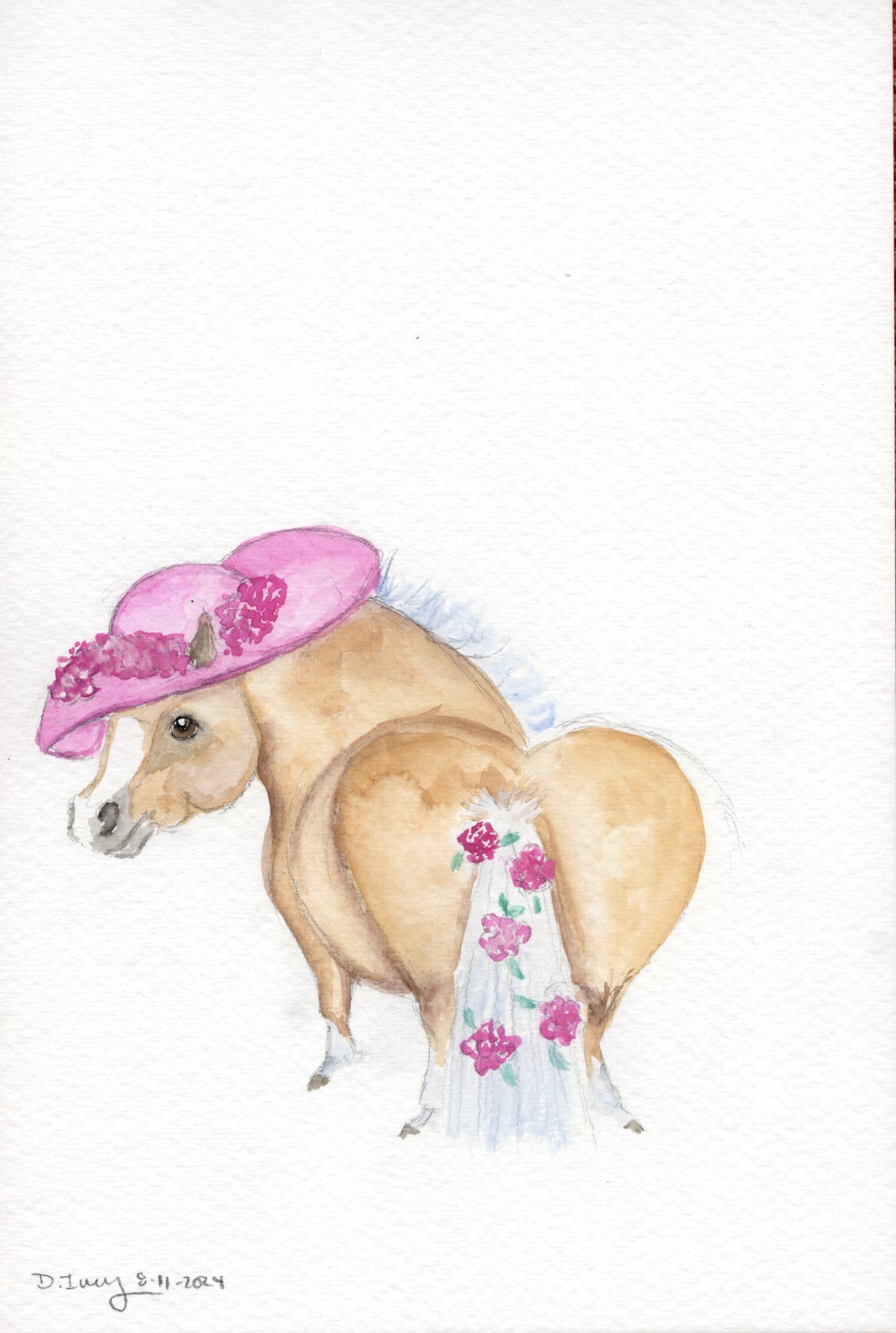 Adorable Little Ready for the Roses - Giclee Fine Art Prints