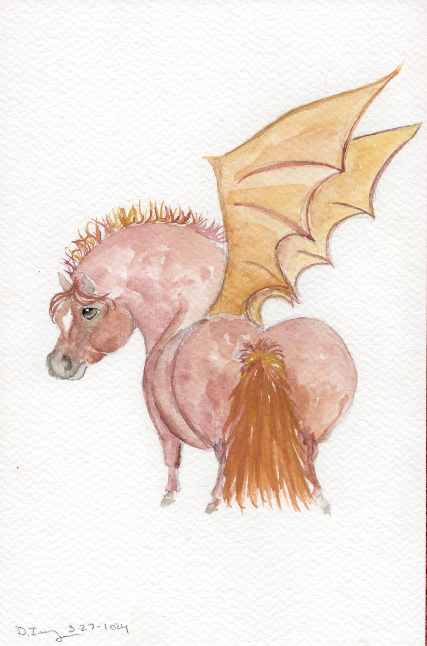 Adorable Little Chestnut Mare - Giclee Fine Art Prints