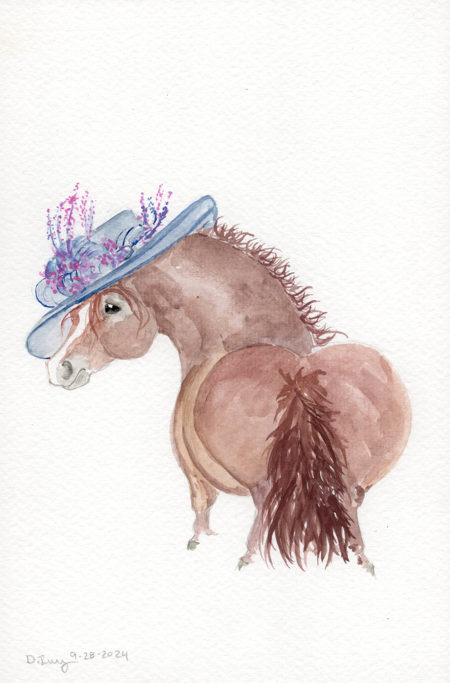 Adorable Little Ready for the Derby- Giclee Fine Art Prints
