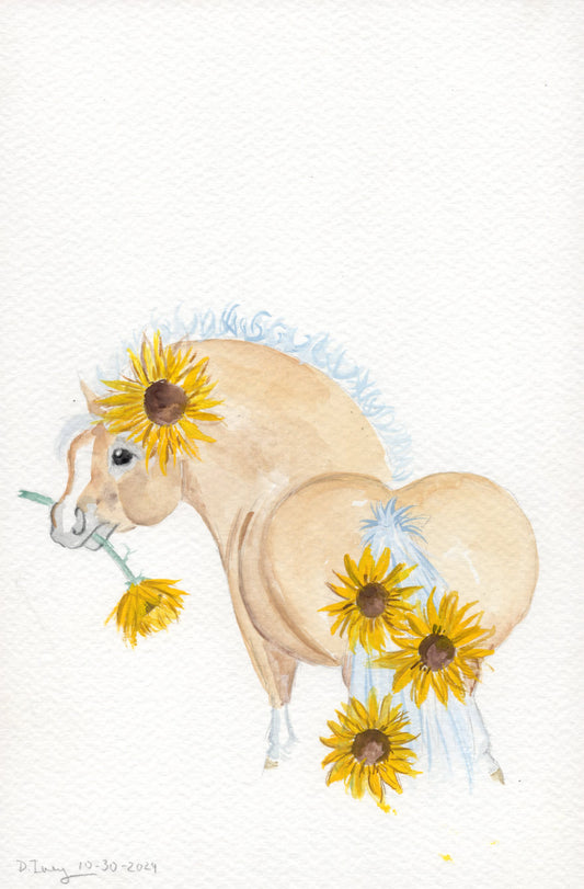 Adorable Little Sunflowers- Giclee Fine Art Prints