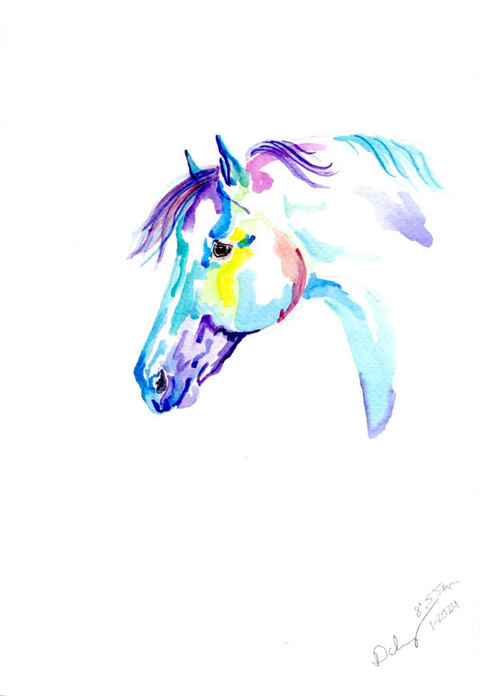 #10 Rainbow Pony Print - SonaEquestrian