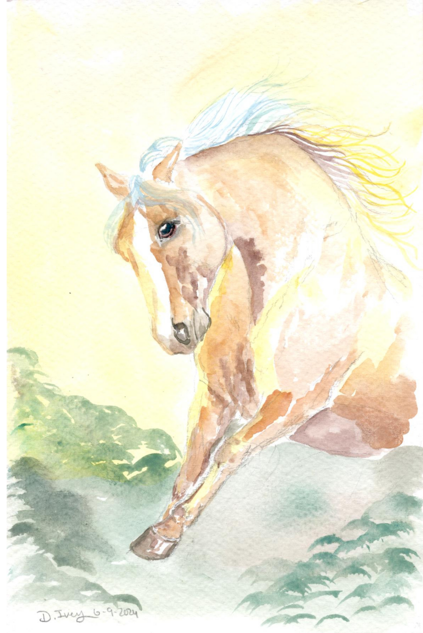 Sun Splash - Original Watercolor Giclee Print