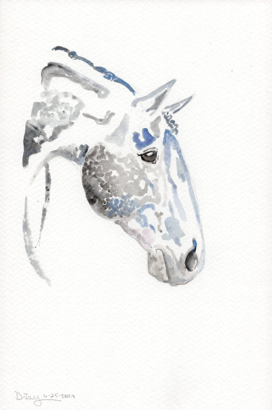 Dapple Rush- Original Watercolor