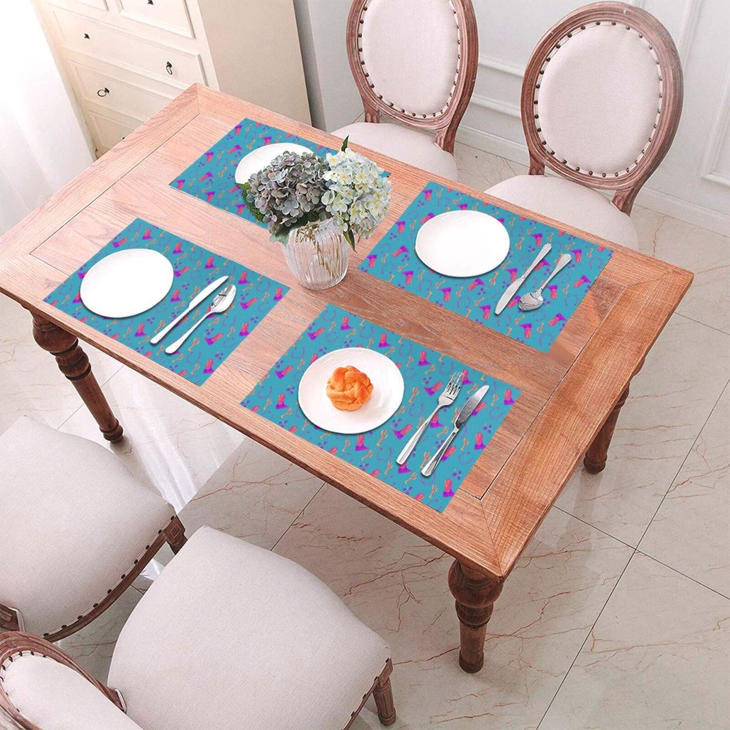 Lucky Boots- Placemats Set of 4
