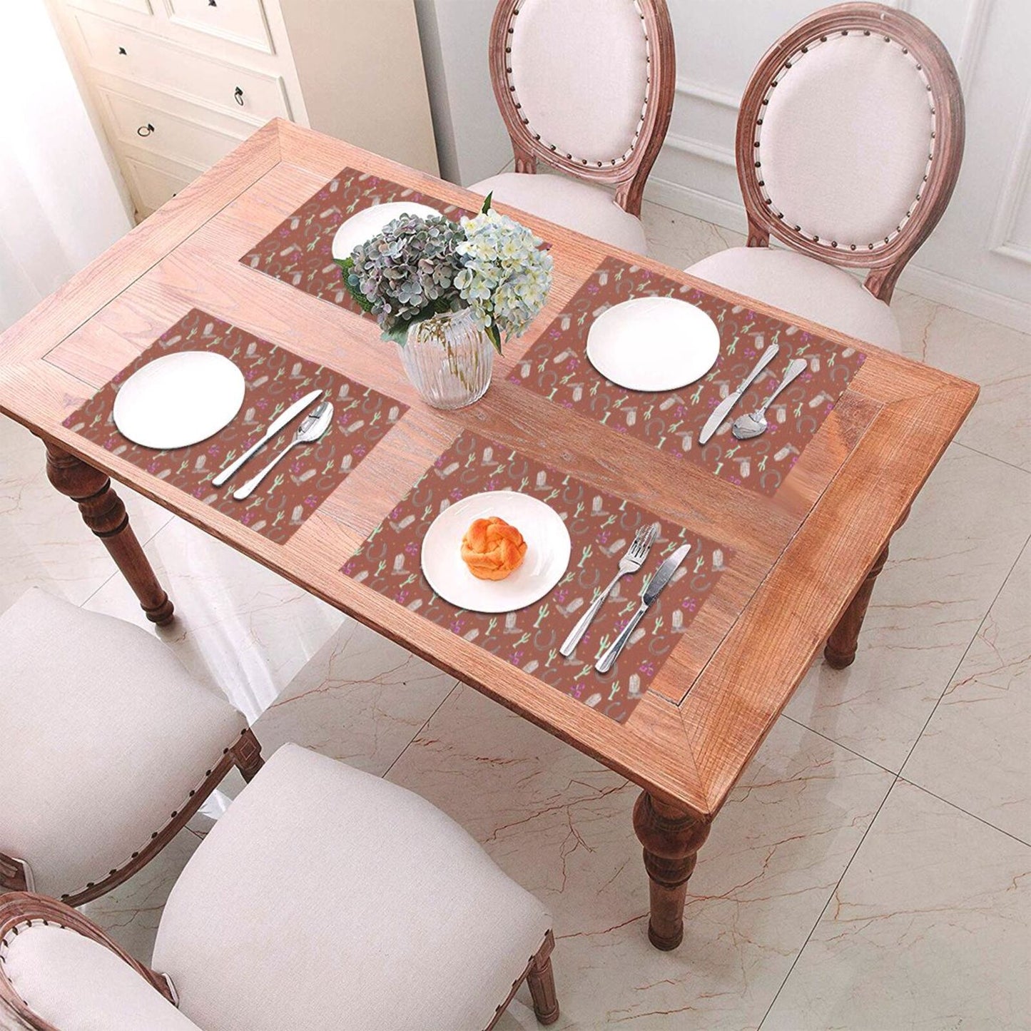Lucky Boots- Placemats Set of 4