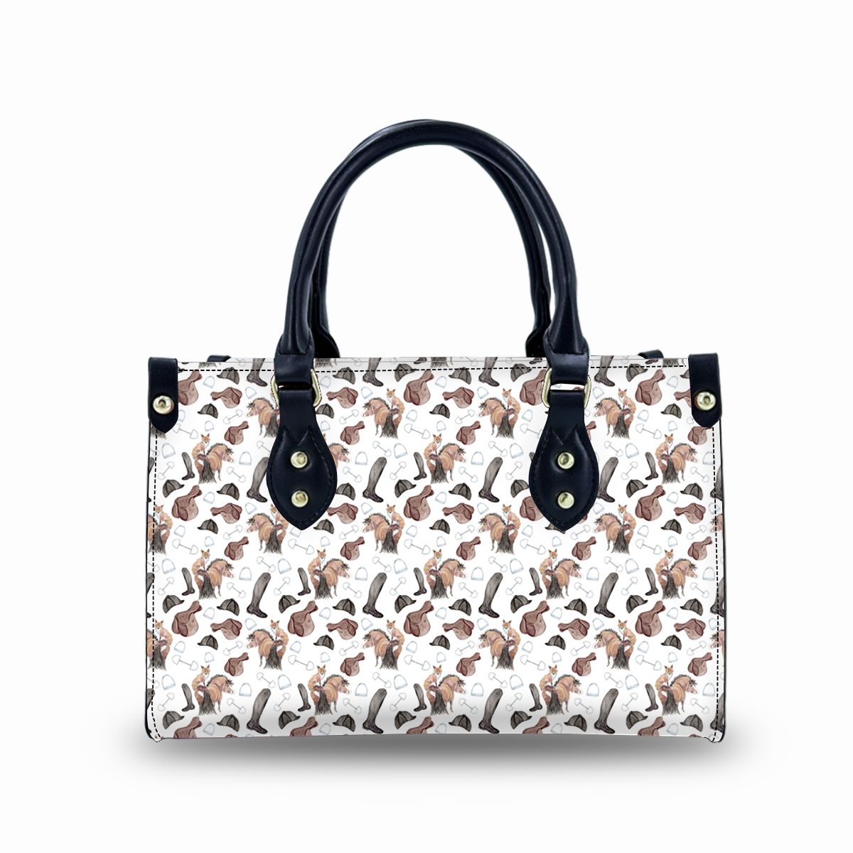 Adorable Pony and Fox Print Small Fashion Bag