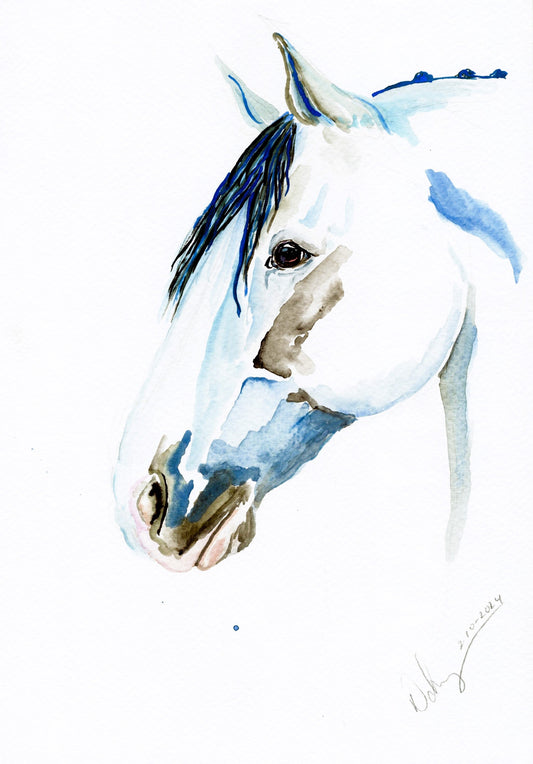 Little Blue Dot Postcard (4x6) - SonaEquestrian