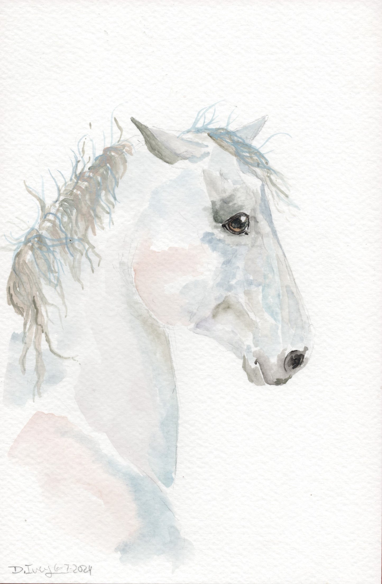 Pink Mist - Original Watercolor