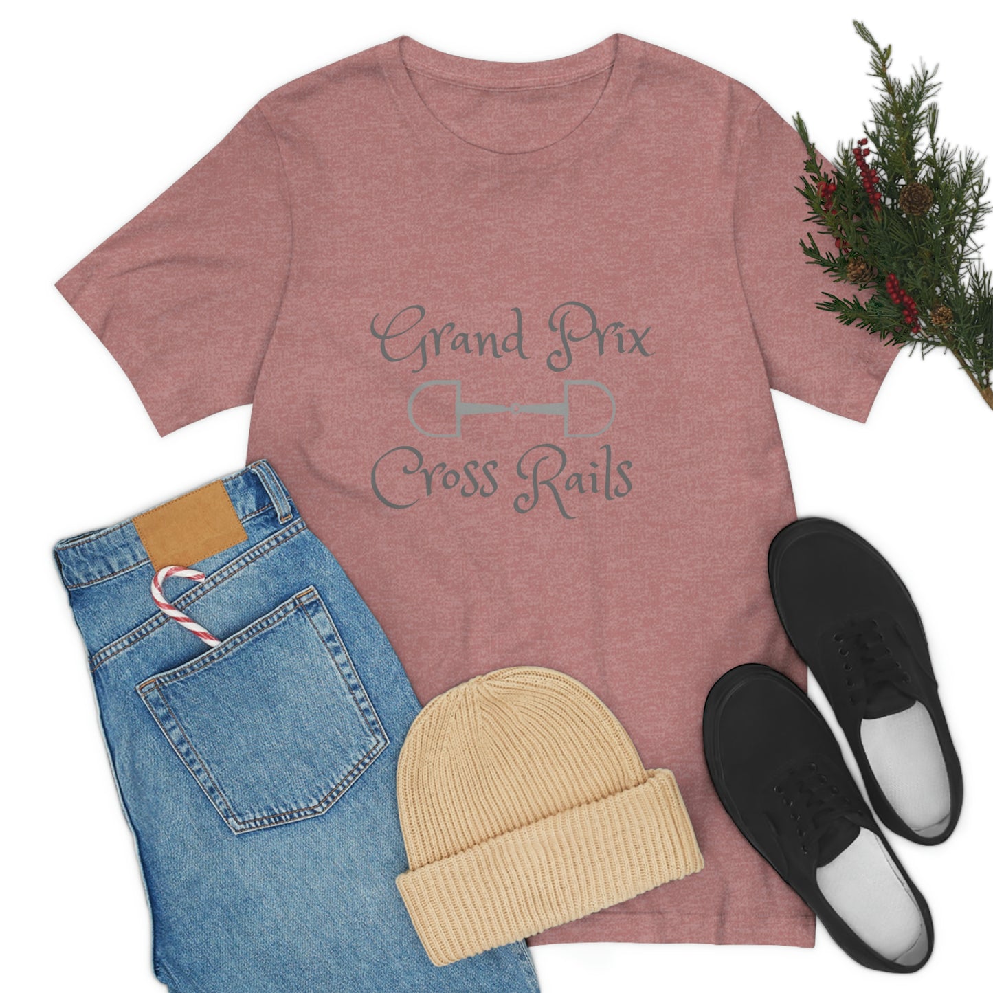 Grand Prix Cross Rails w/ bit Unisex Jersey Short Sleeve Tee