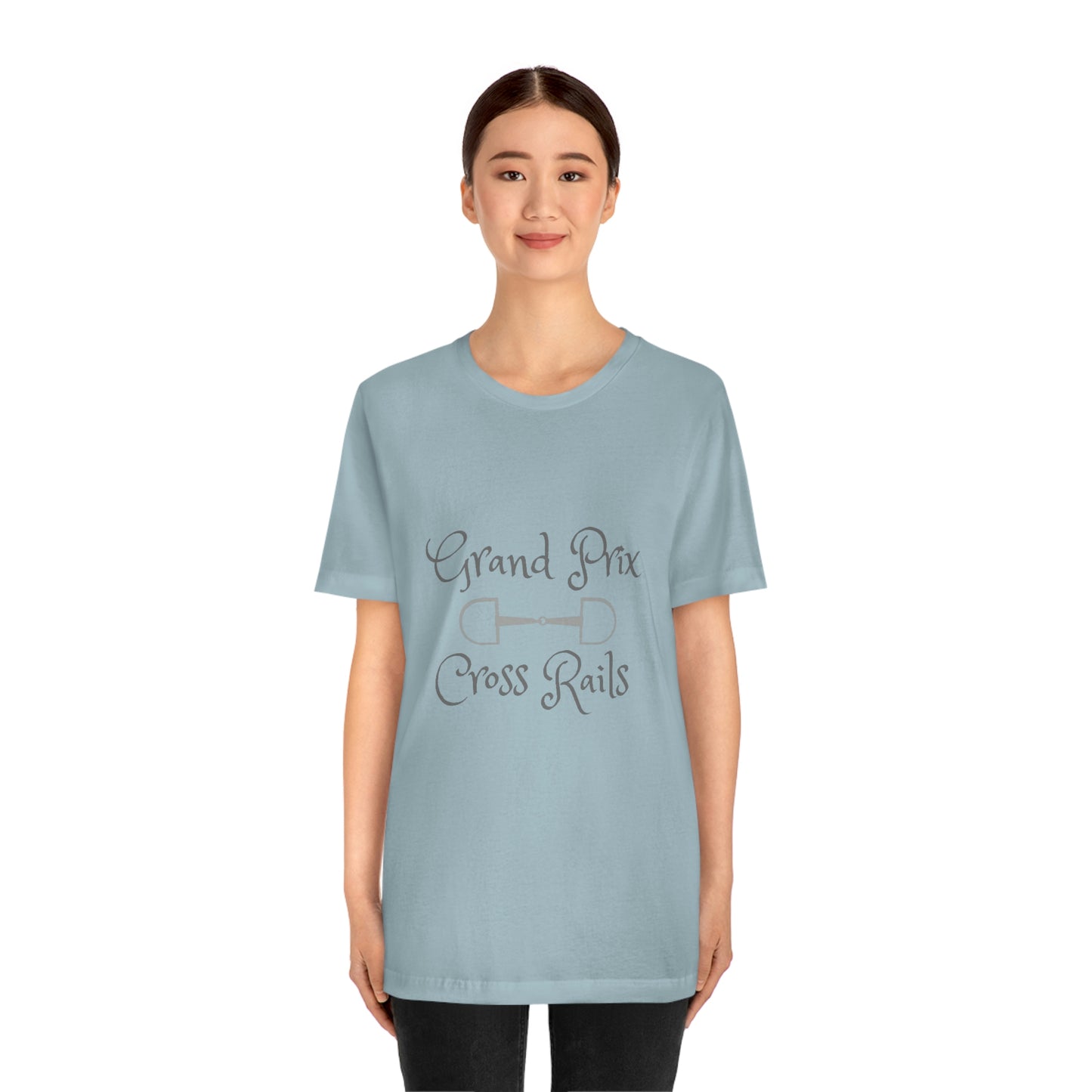 Grand Prix Cross Rails w/ bit Unisex Jersey Short Sleeve Tee