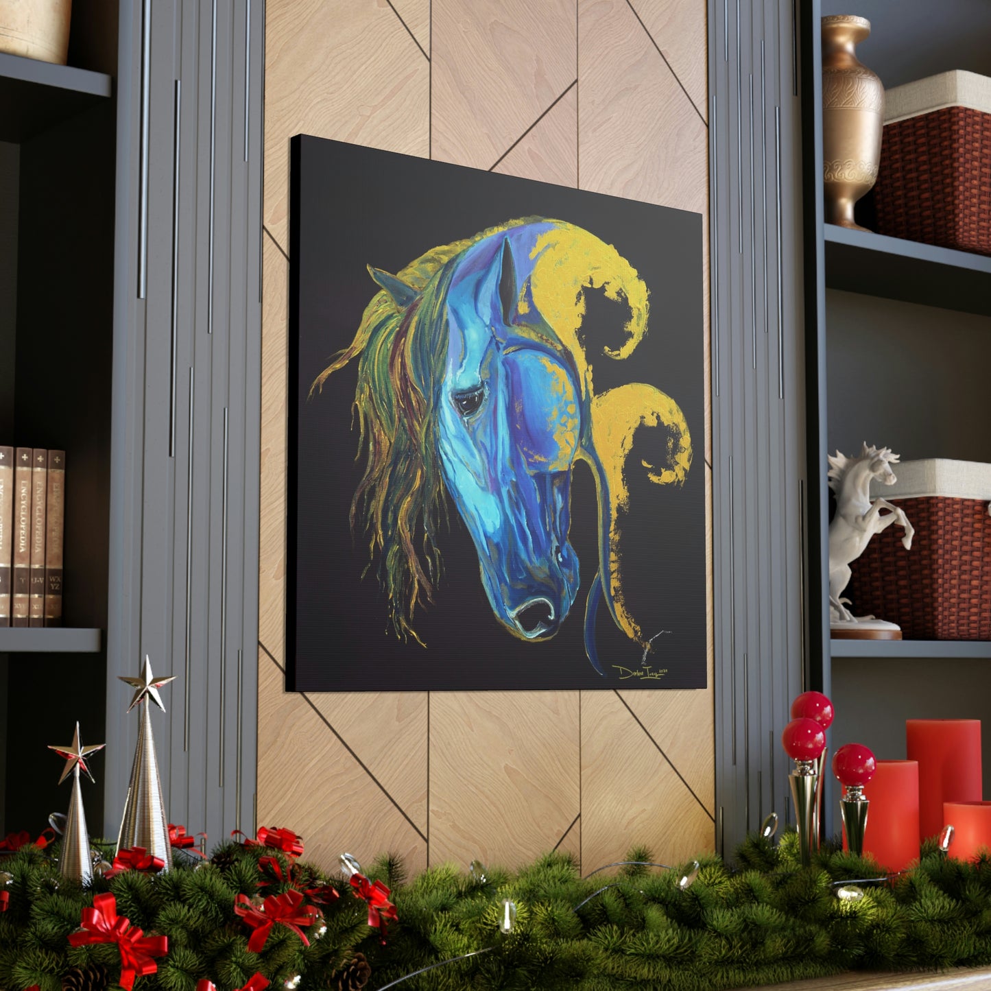 Sea Horse Crest Original Print- Canvas Gallery Wraps