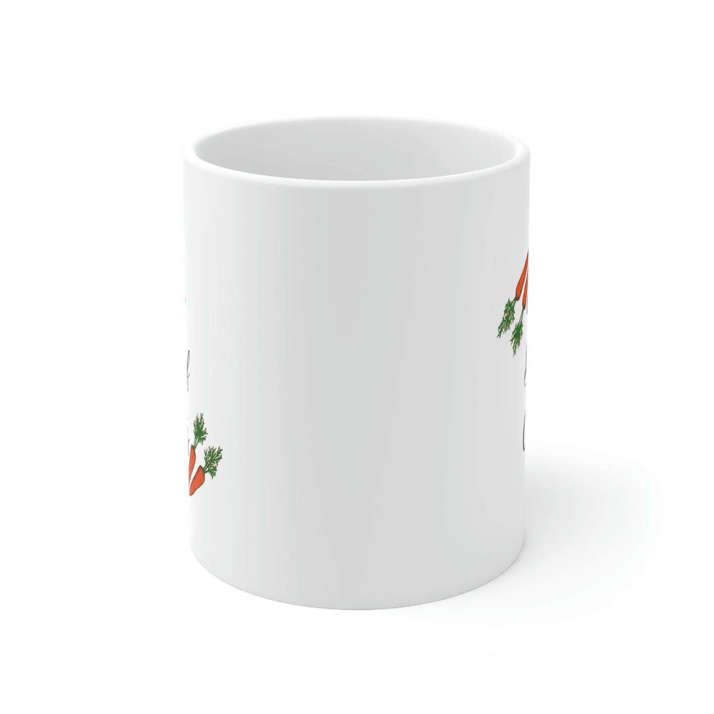 Eat a bag of Carrots Ceramic Mug 11oz - SonaEquestrian