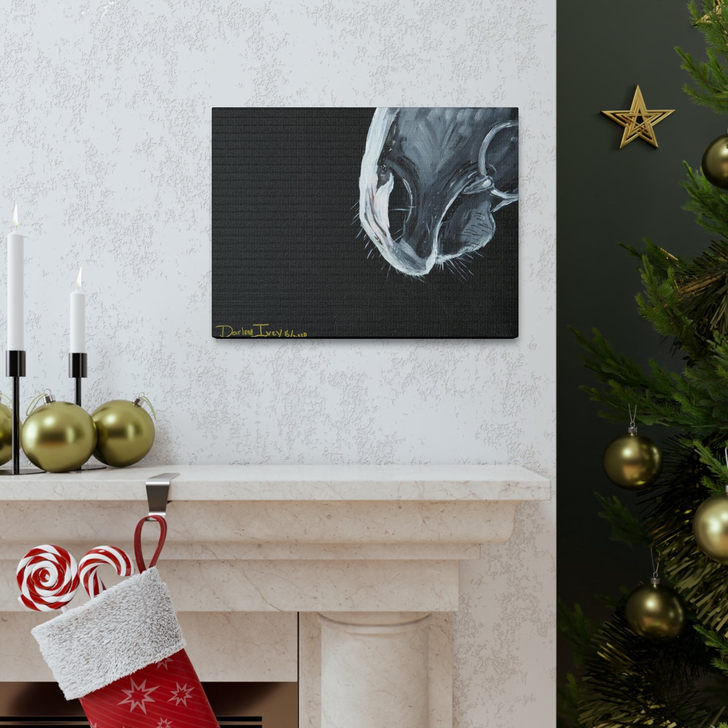 Grey muzzle Canvas Gallery Wraps