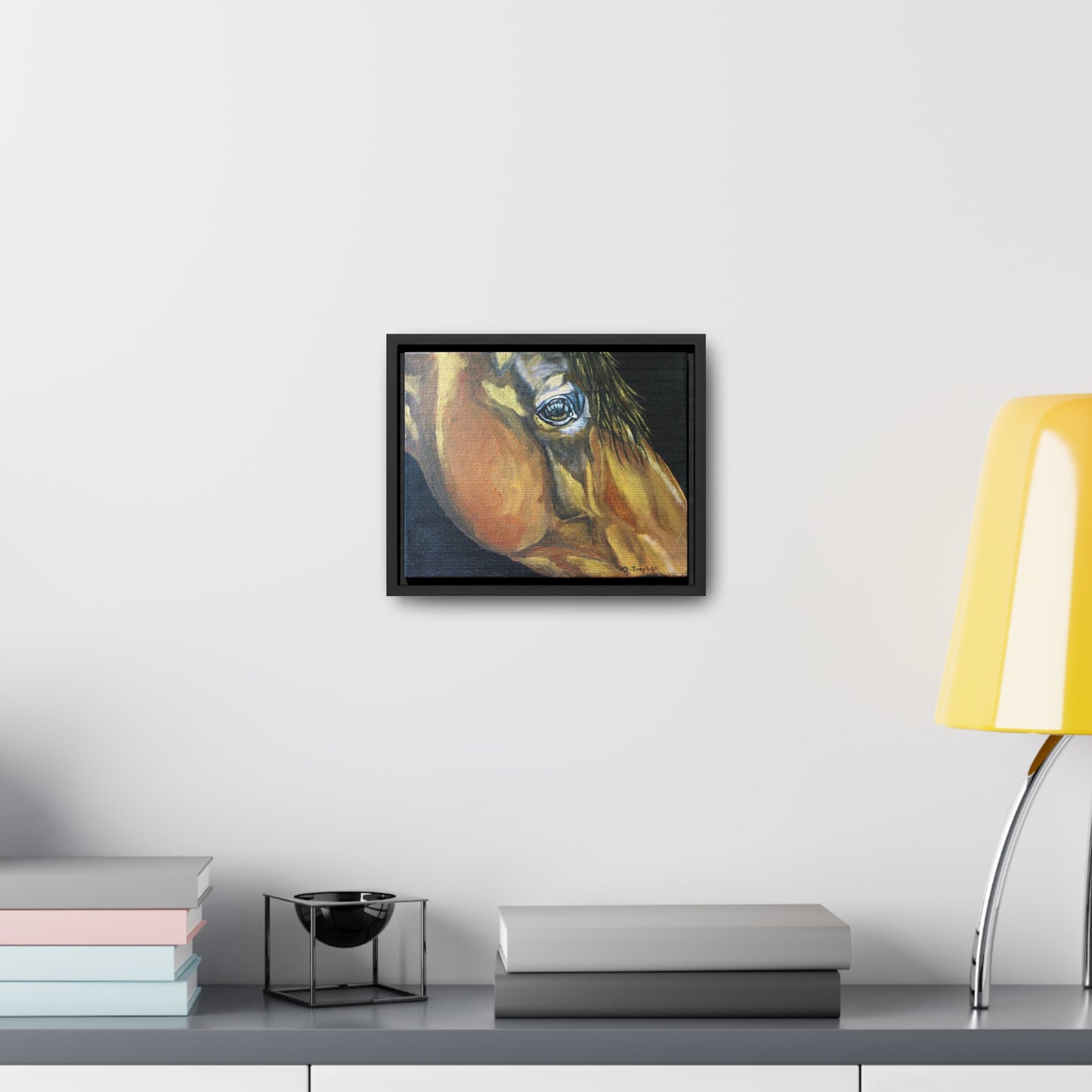 Gentle Eye - Gallery Canvas Wraps, Horizontal Frame - SonaEquestrian