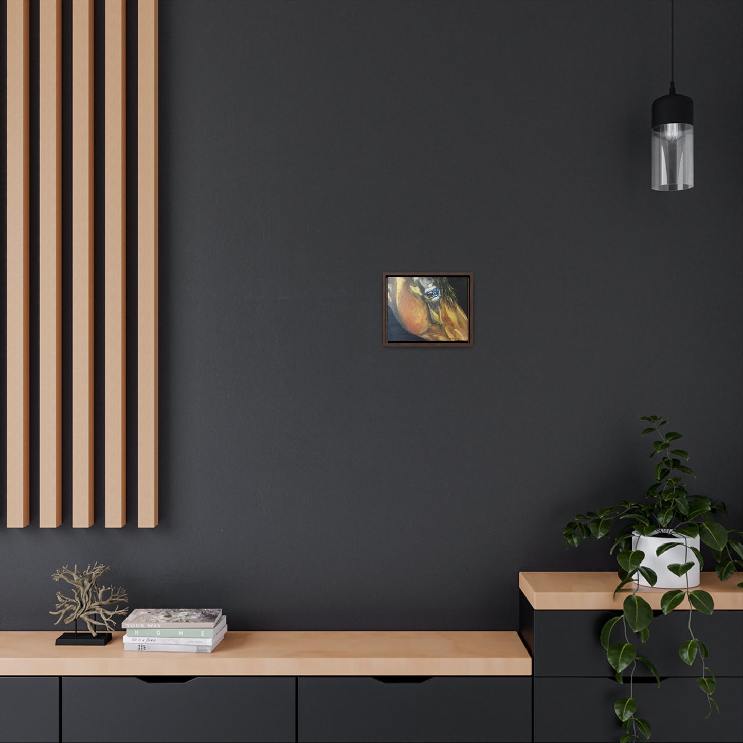 Gentle Eye - Gallery Canvas Wraps, Horizontal Frame - SonaEquestrian