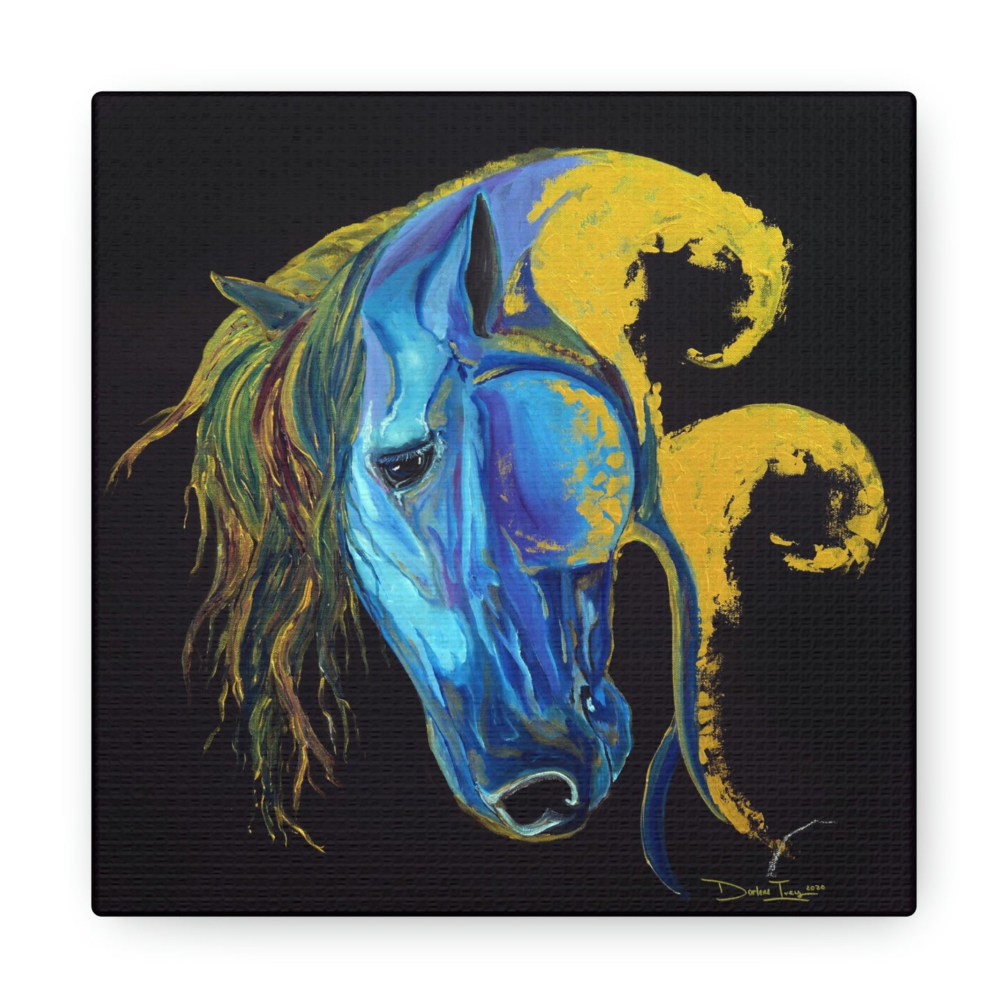 Sea Horse Crest Original Print- Canvas Gallery Wraps