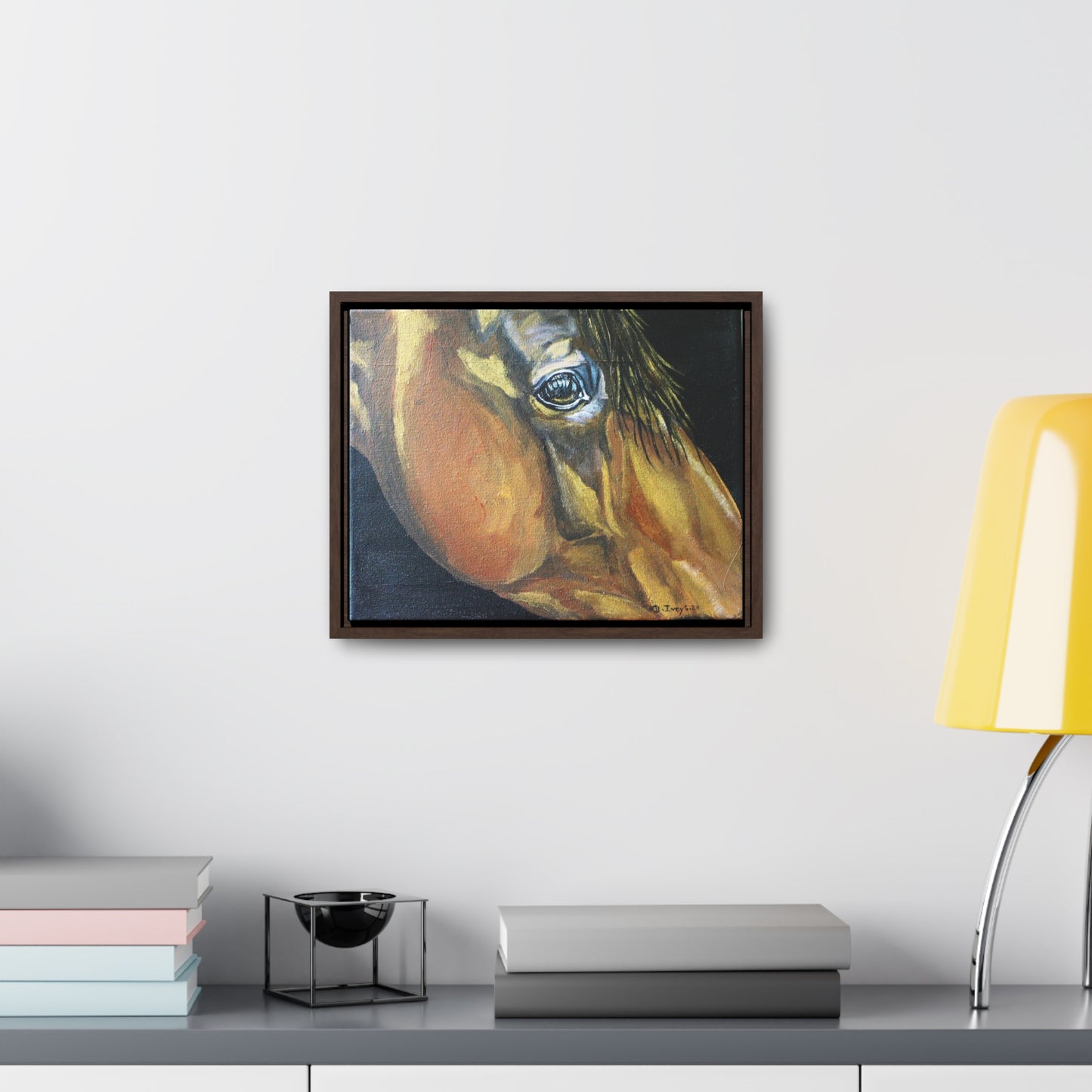 Gentle Eye - Gallery Canvas Wraps, Horizontal Frame - SonaEquestrian