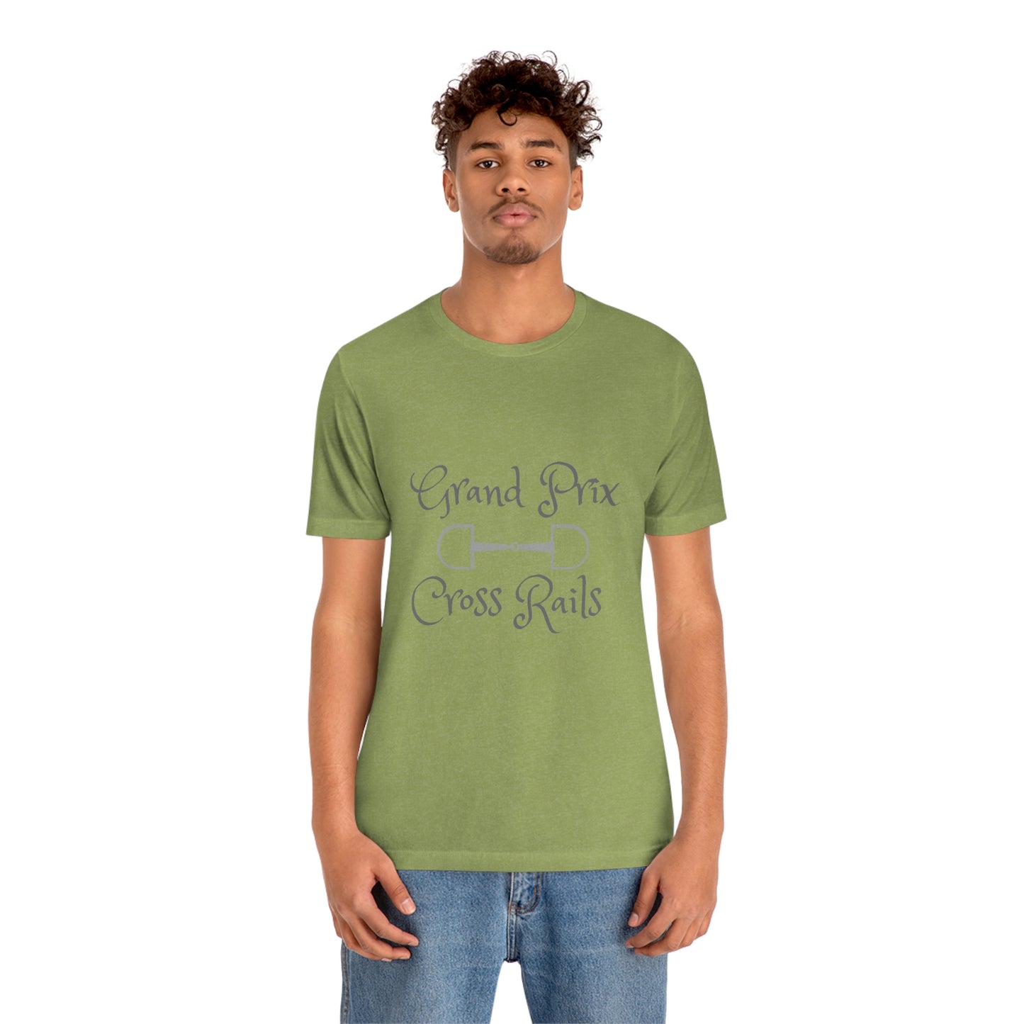 Grand Prix Cross Rails w/ bit Unisex Jersey Short Sleeve Tee
