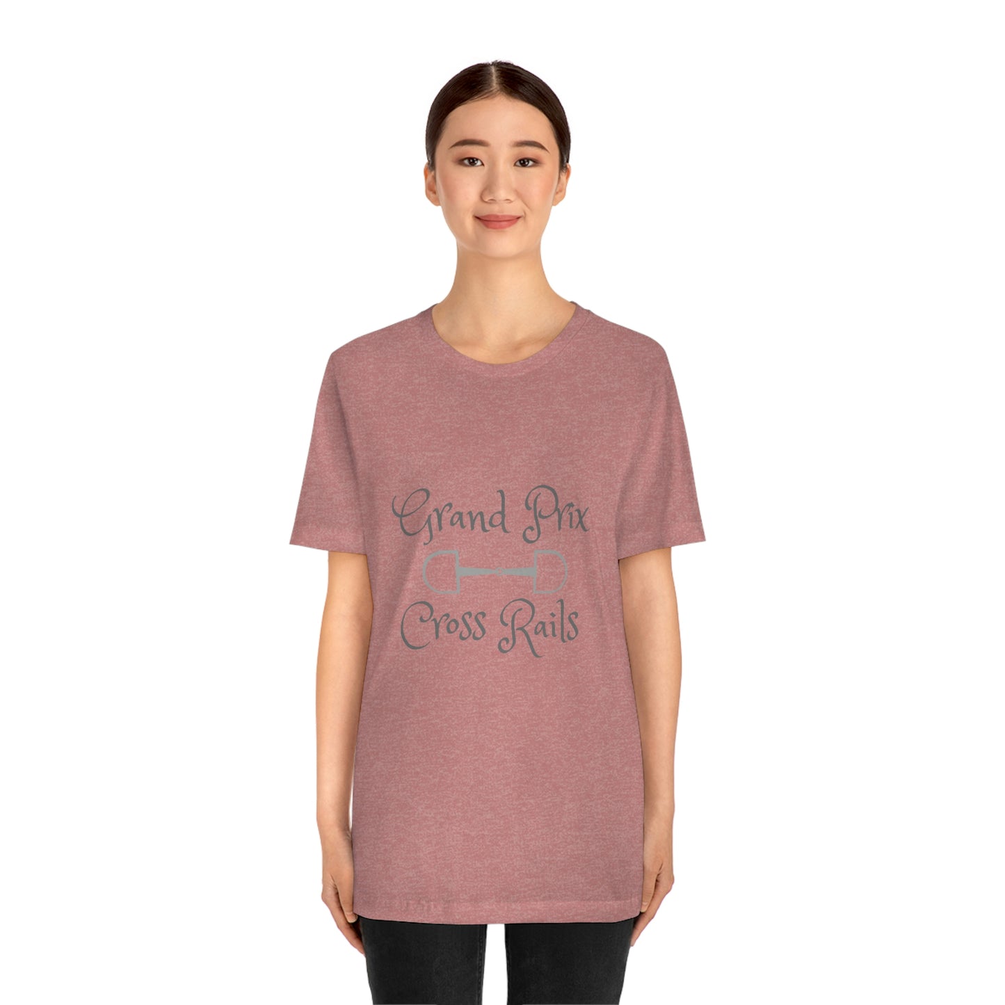 Grand Prix Cross Rails w/ bit Unisex Jersey Short Sleeve Tee