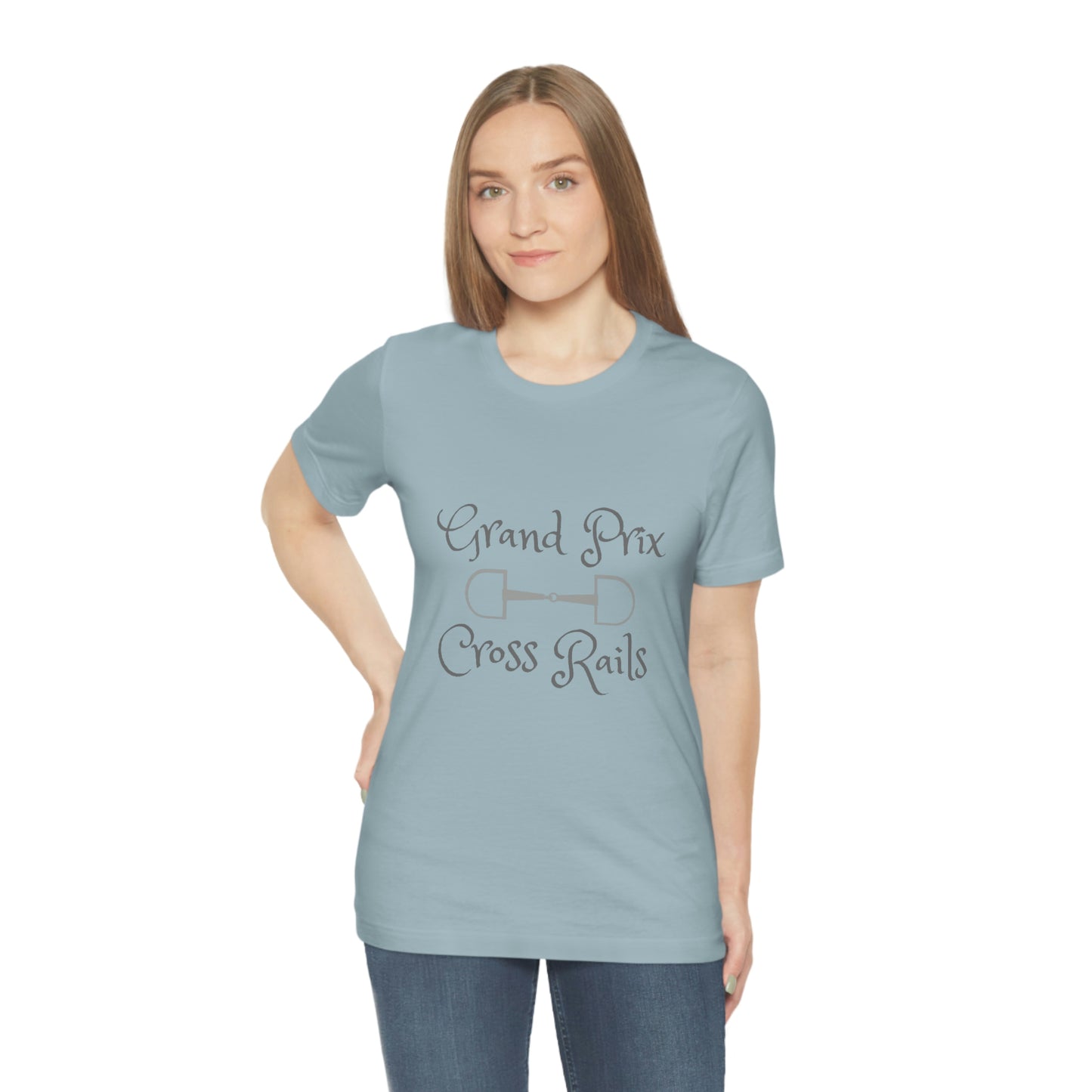 Grand Prix Cross Rails w/ bit Unisex Jersey Short Sleeve Tee