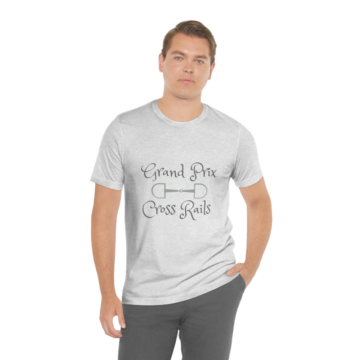 Grand Prix Cross Rails w/ bit Unisex Jersey Short Sleeve Tee