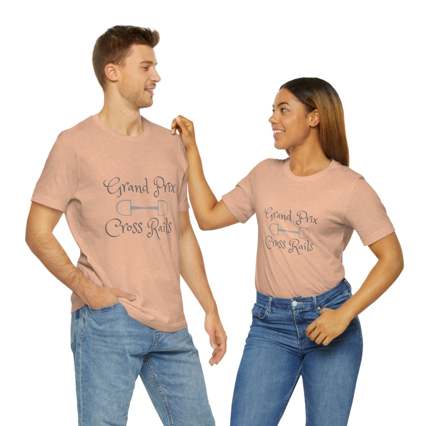 Grand Prix Cross Rails w/ bit Unisex Jersey Short Sleeve Tee