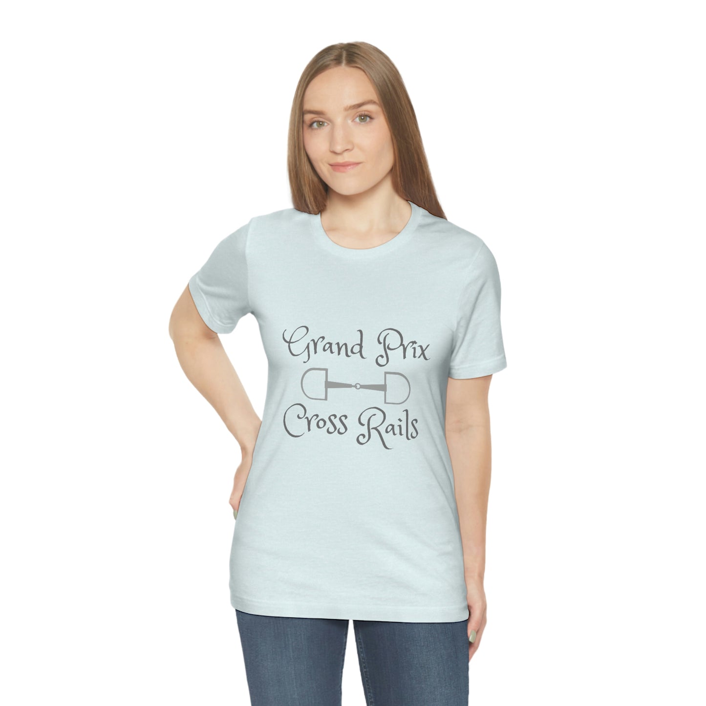 Grand Prix Cross Rails w/ bit Unisex Jersey Short Sleeve Tee