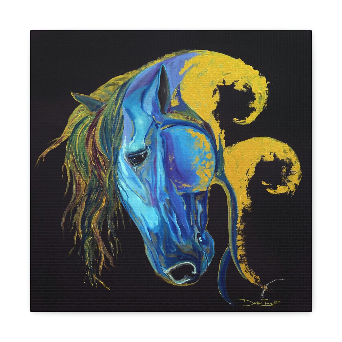Sea Horse Crest Original Print- Canvas Gallery Wraps