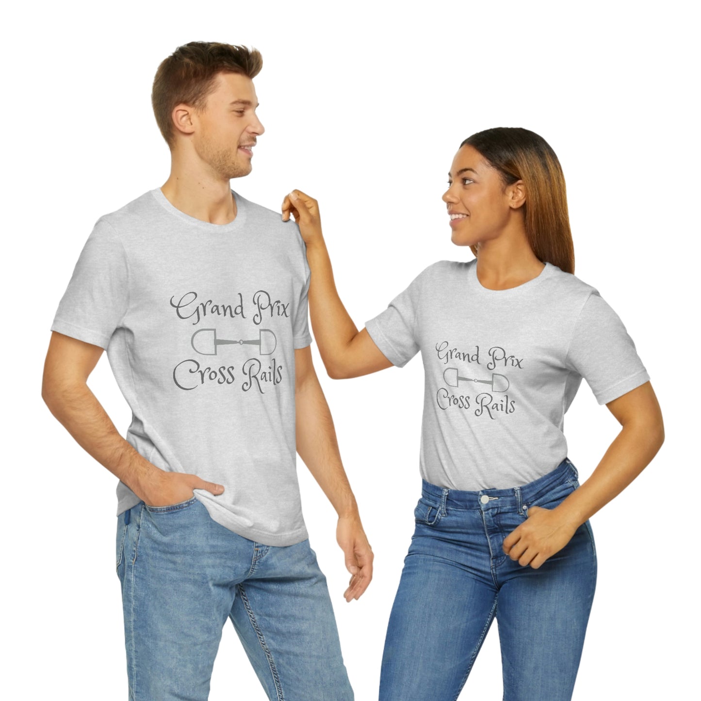 Grand Prix Cross Rails w/ bit Unisex Jersey Short Sleeve Tee