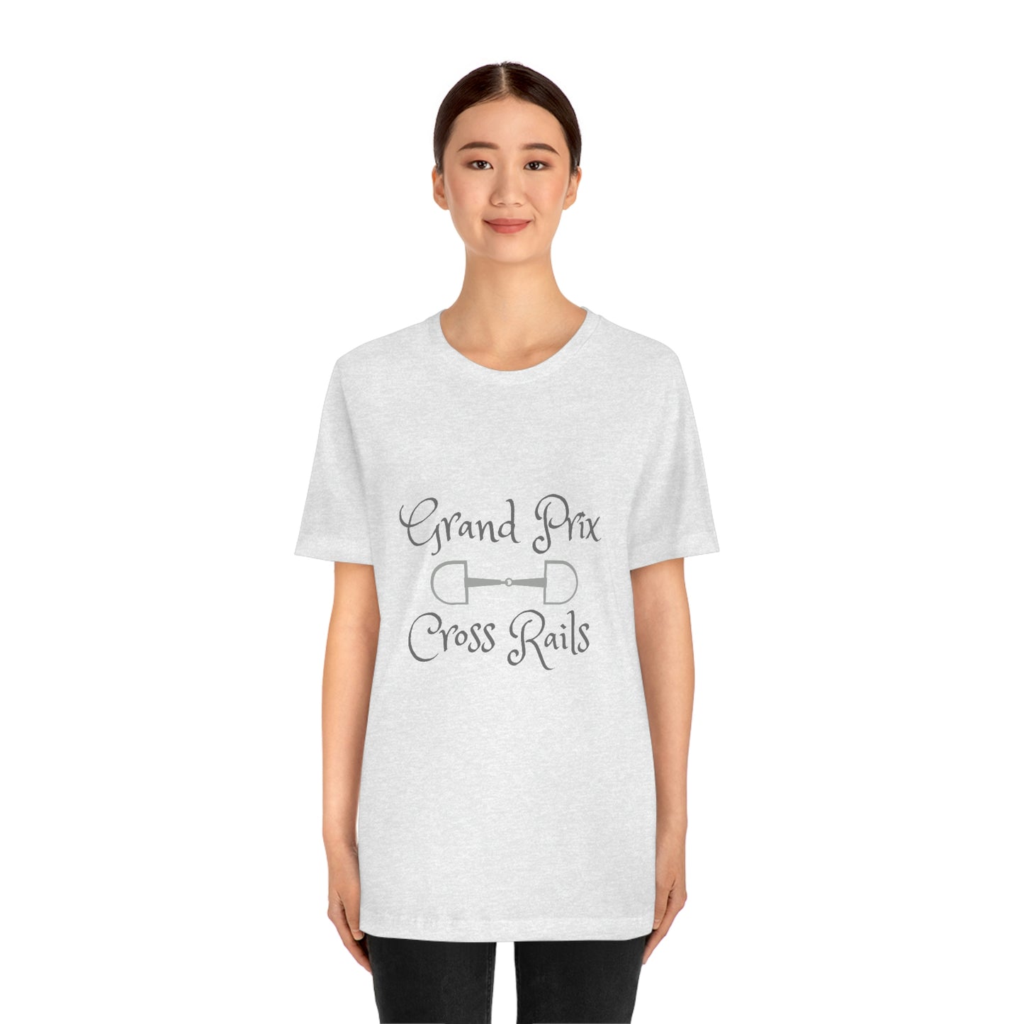 Grand Prix Cross Rails w/ bit Unisex Jersey Short Sleeve Tee