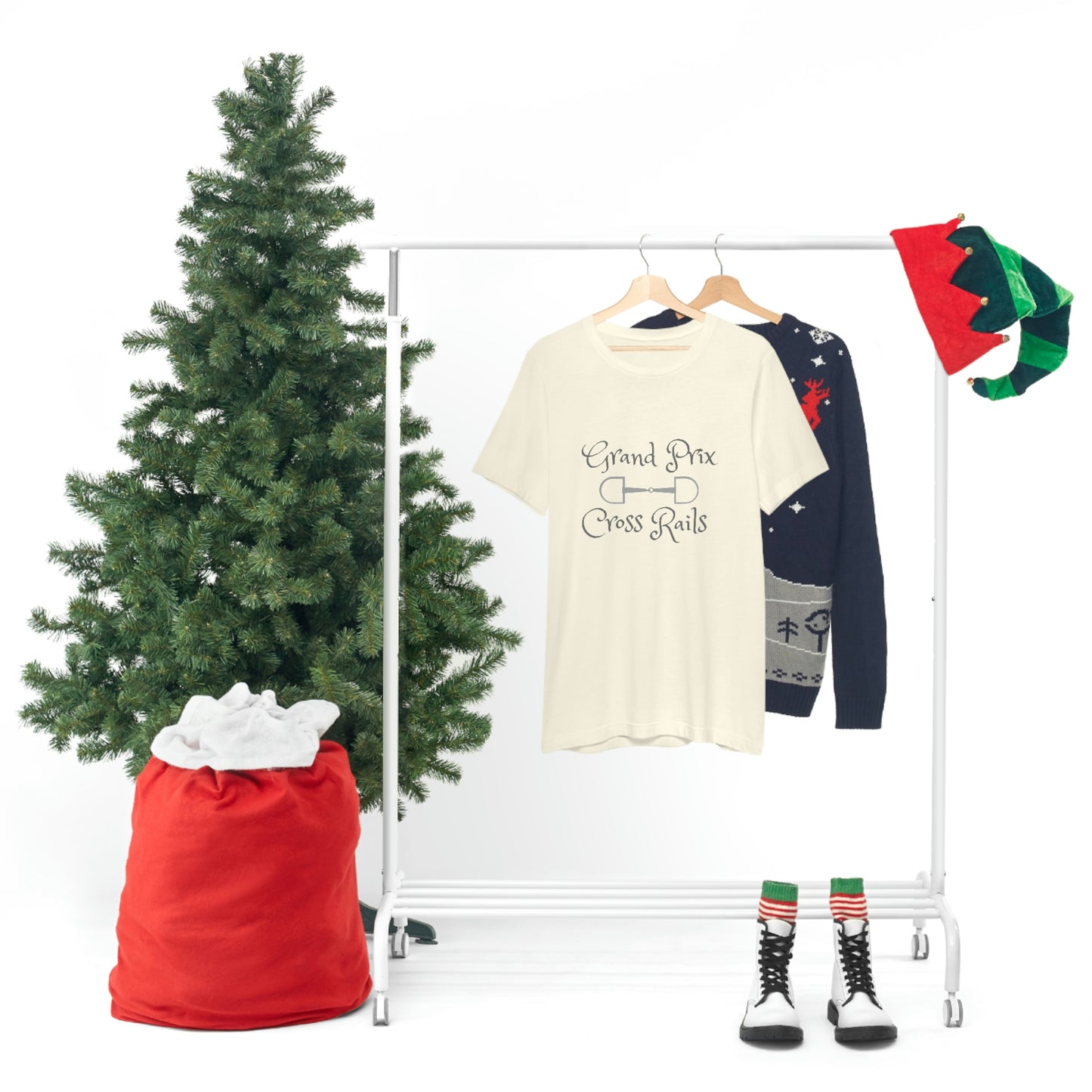 Grand Prix Cross Rails w/ bit Unisex Jersey Short Sleeve Tee