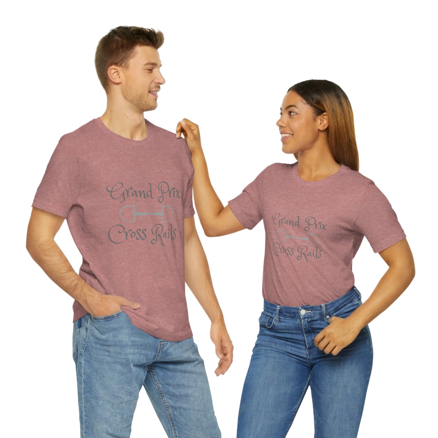Grand Prix Cross Rails w/ bit Unisex Jersey Short Sleeve Tee