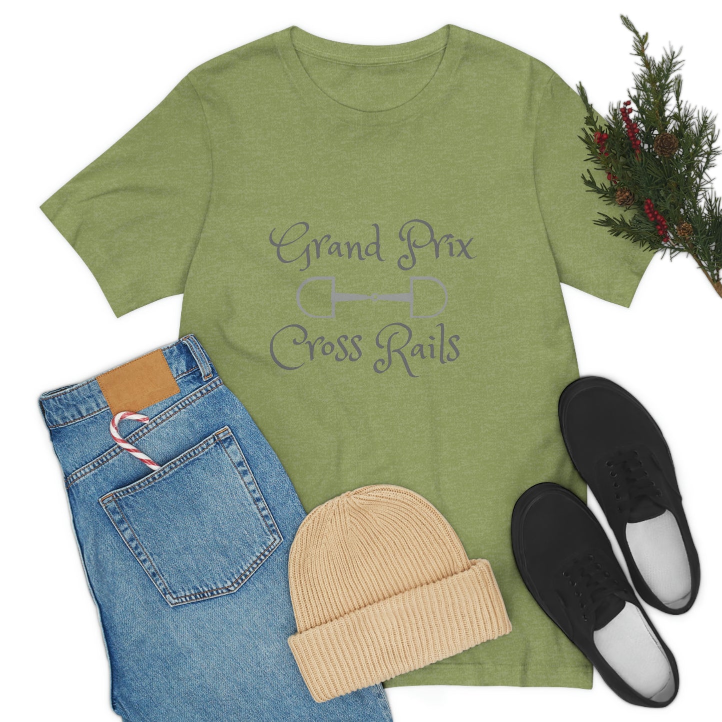 Grand Prix Cross Rails w/ bit Unisex Jersey Short Sleeve Tee