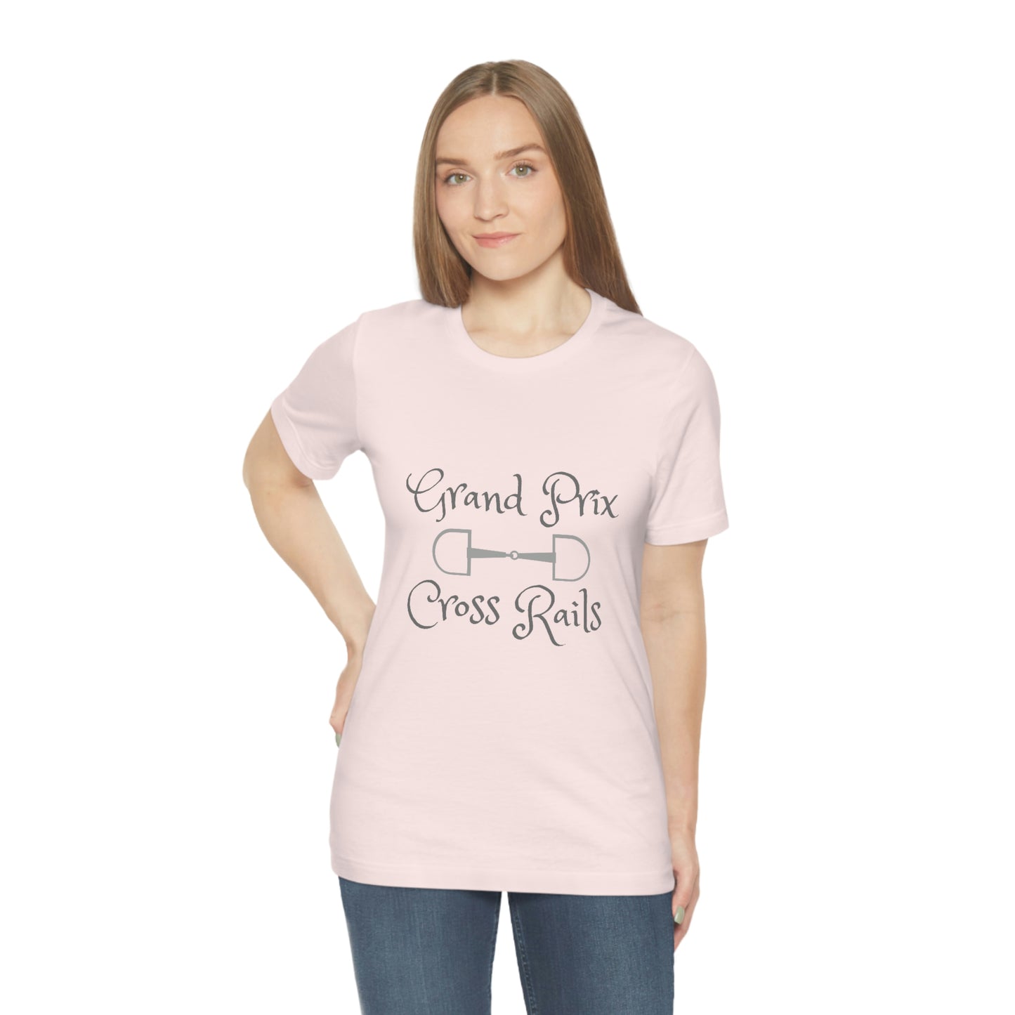 Grand Prix Cross Rails w/ bit Unisex Jersey Short Sleeve Tee
