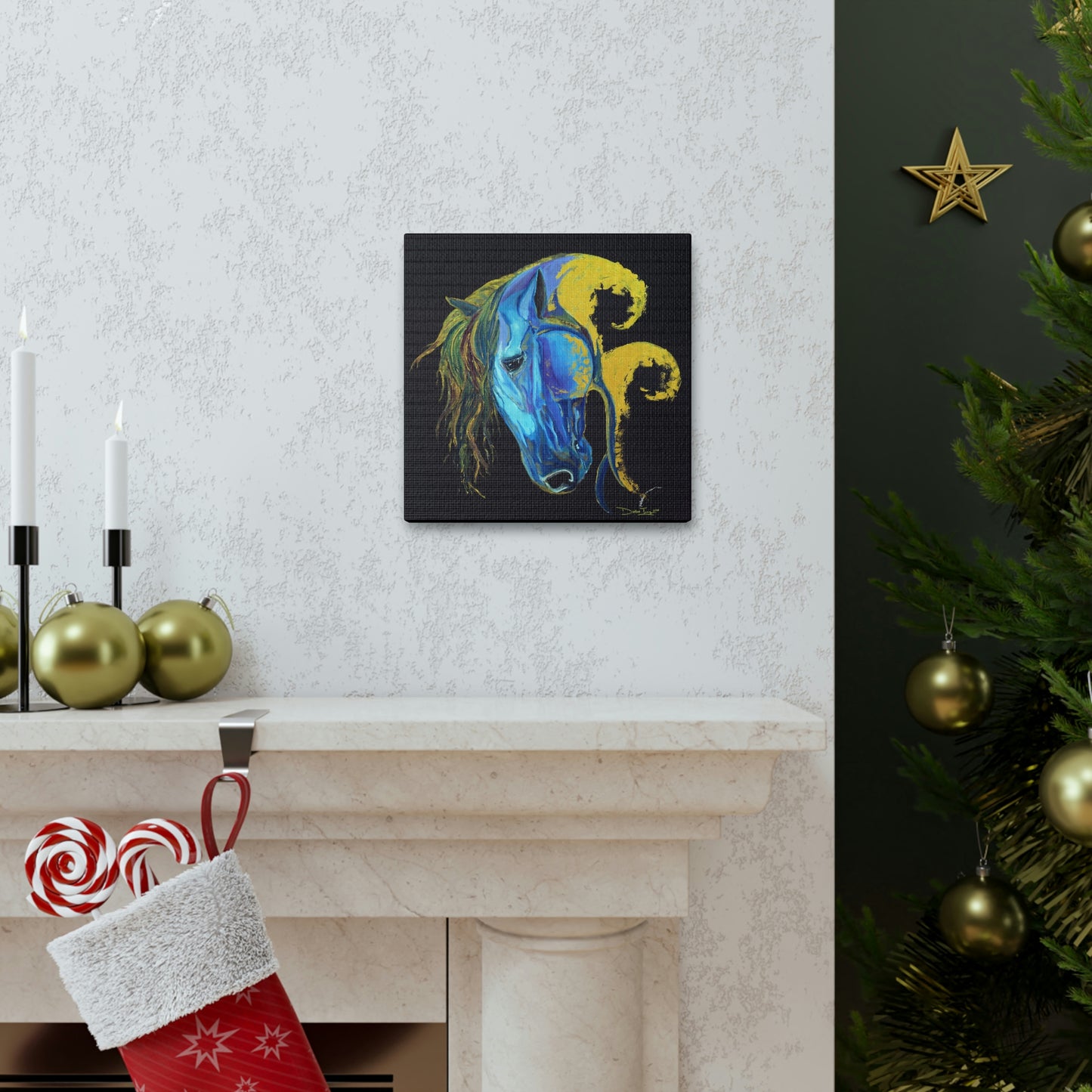 Sea Horse Crest Original Print- Canvas Gallery Wraps