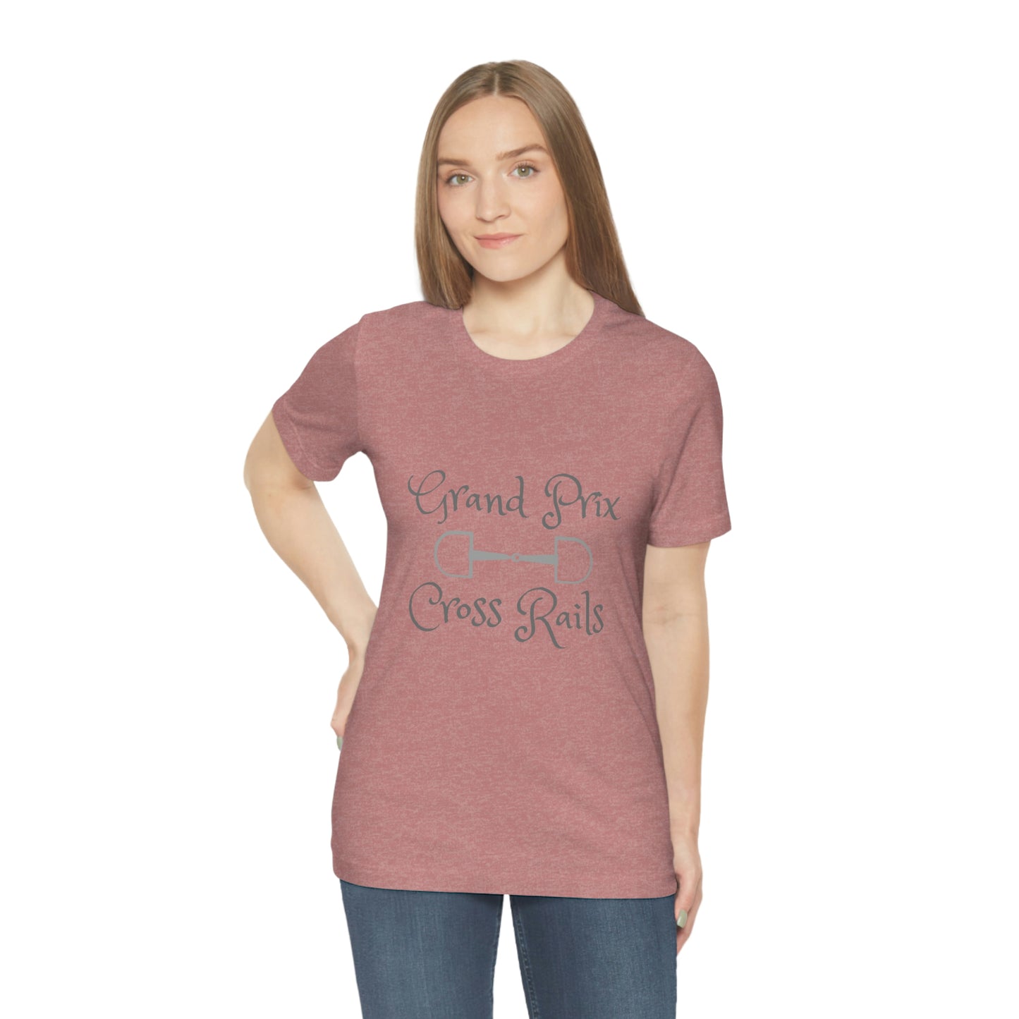 Grand Prix Cross Rails w/ bit Unisex Jersey Short Sleeve Tee