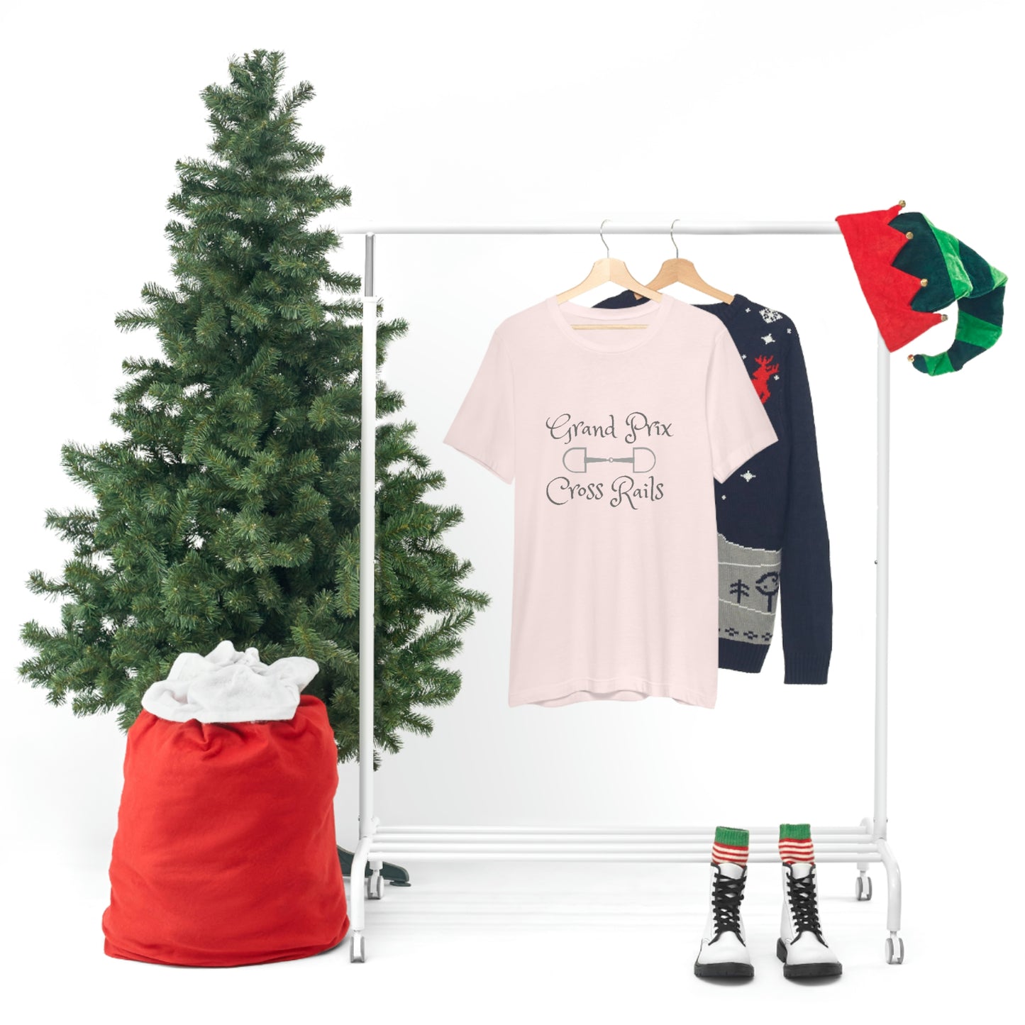 Grand Prix Cross Rails w/ bit Unisex Jersey Short Sleeve Tee