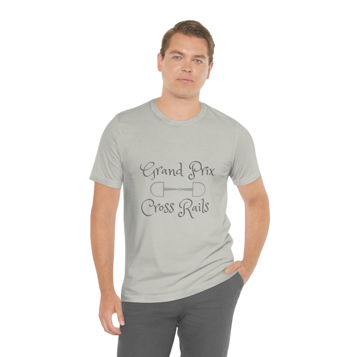 Grand Prix Cross Rails w/ bit Unisex Jersey Short Sleeve Tee