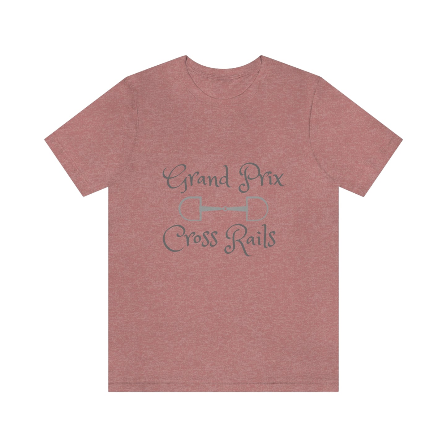Grand Prix Cross Rails w/ bit Unisex Jersey Short Sleeve Tee